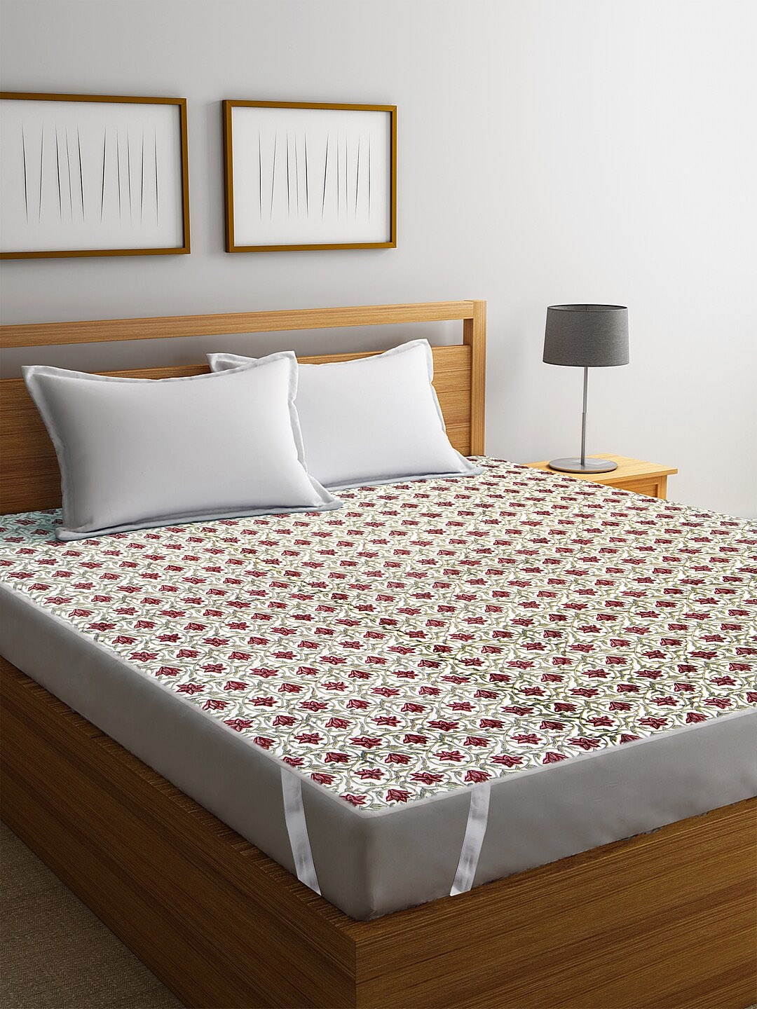 Rajasthan Decor Off-White & Brown Screen Print Quilted Double Bed Mattress Protector
Rajasthan Decor Off-White & Brown Screen Print Quilted Double Bed Mattress Protector