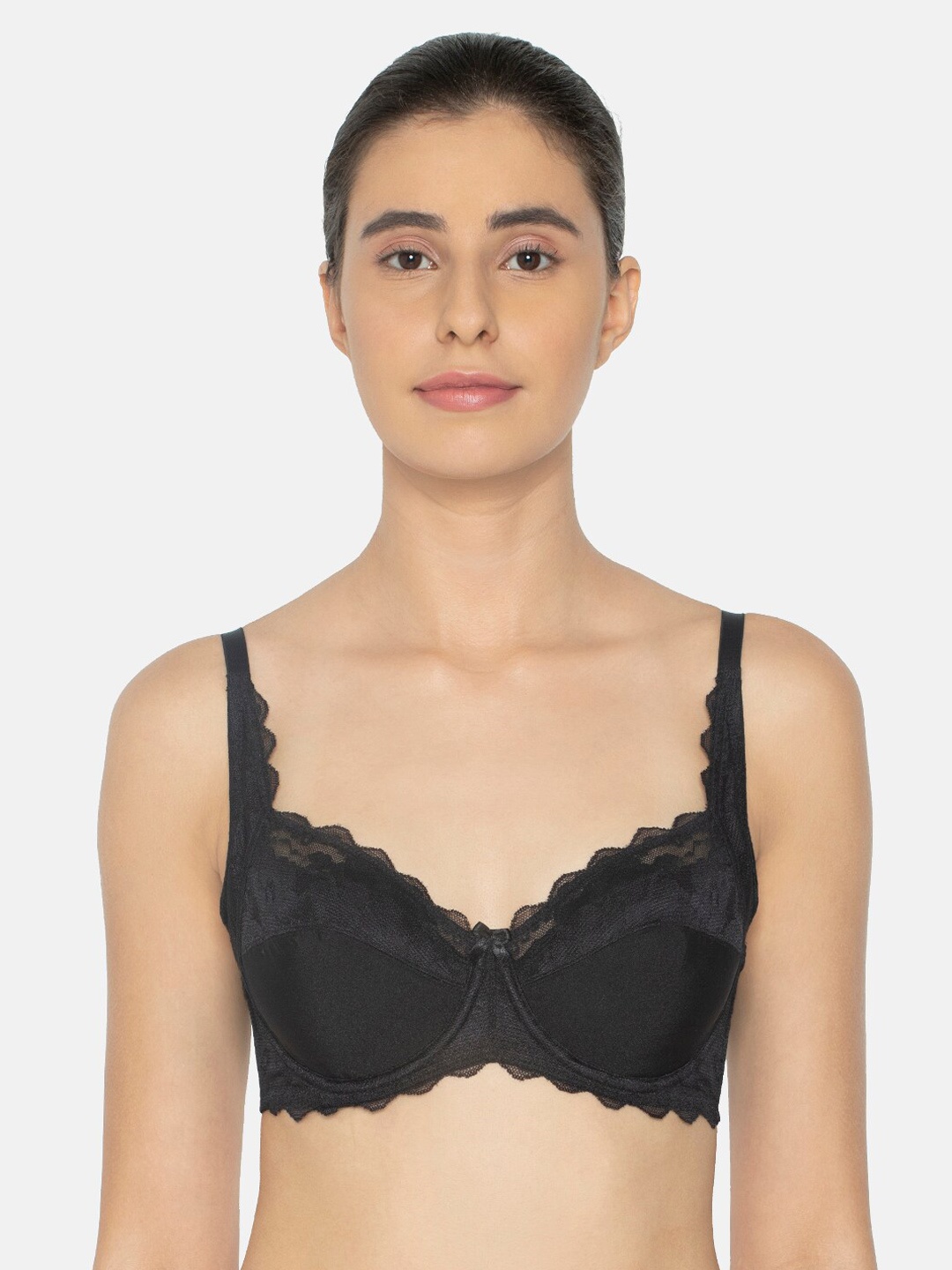Triumph Simply Natural Camellia Classics Wired Padded Delicate Lace Comfort Bra, Black
Triumph Simply Natural Camellia Classics Wired Padded Delicate Lace Comfort Bra, Black