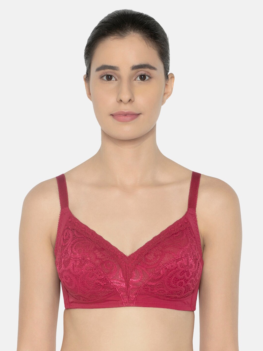 Triumph Delicate Doreen Wireless Non Padded Maximum Comfort Big-Cup Everyday Bra, Magenta
Triumph Delicate Doreen Wireless Non Padded Maximum Comfort Big-Cup Everyday Bra, Magenta