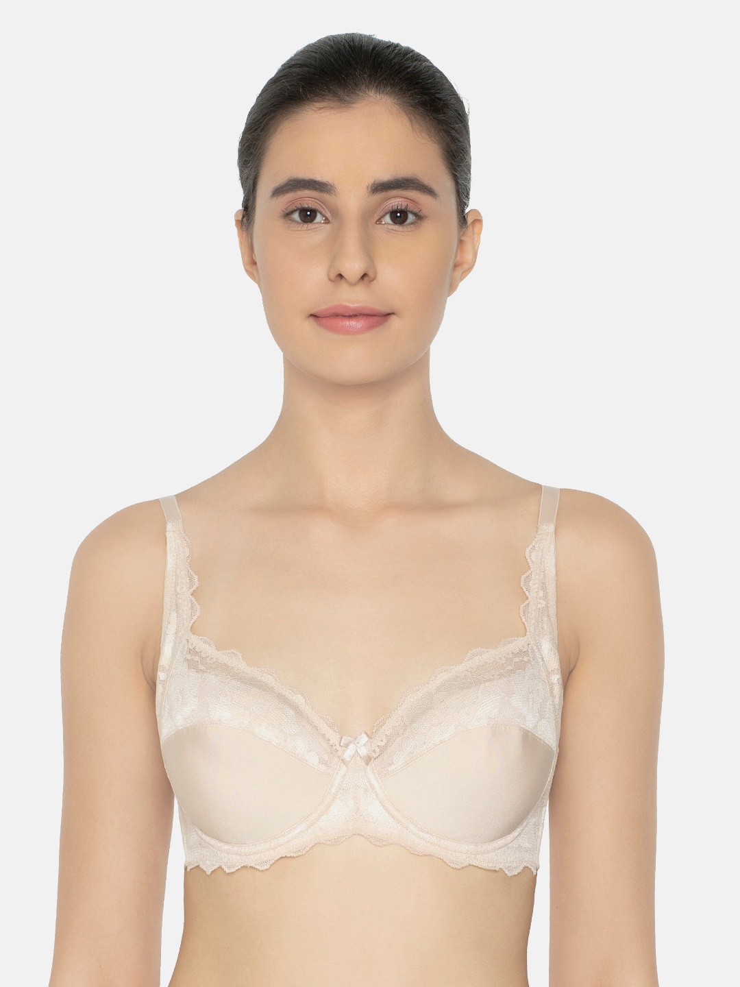 Triumph Simply Natural Camellia Classics Wired Padded Delicate Lace Comfort Bra, Nude
Triumph Simply Natural Camellia Classics Wired Padded Delicate Lace Comfort Bra, Nude