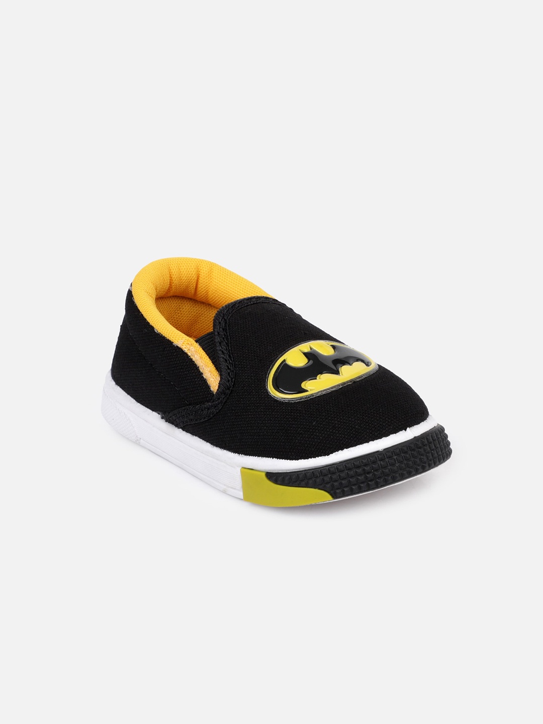 Kids Ville Boys Black Slip-On Batman Slip-On Sneakers