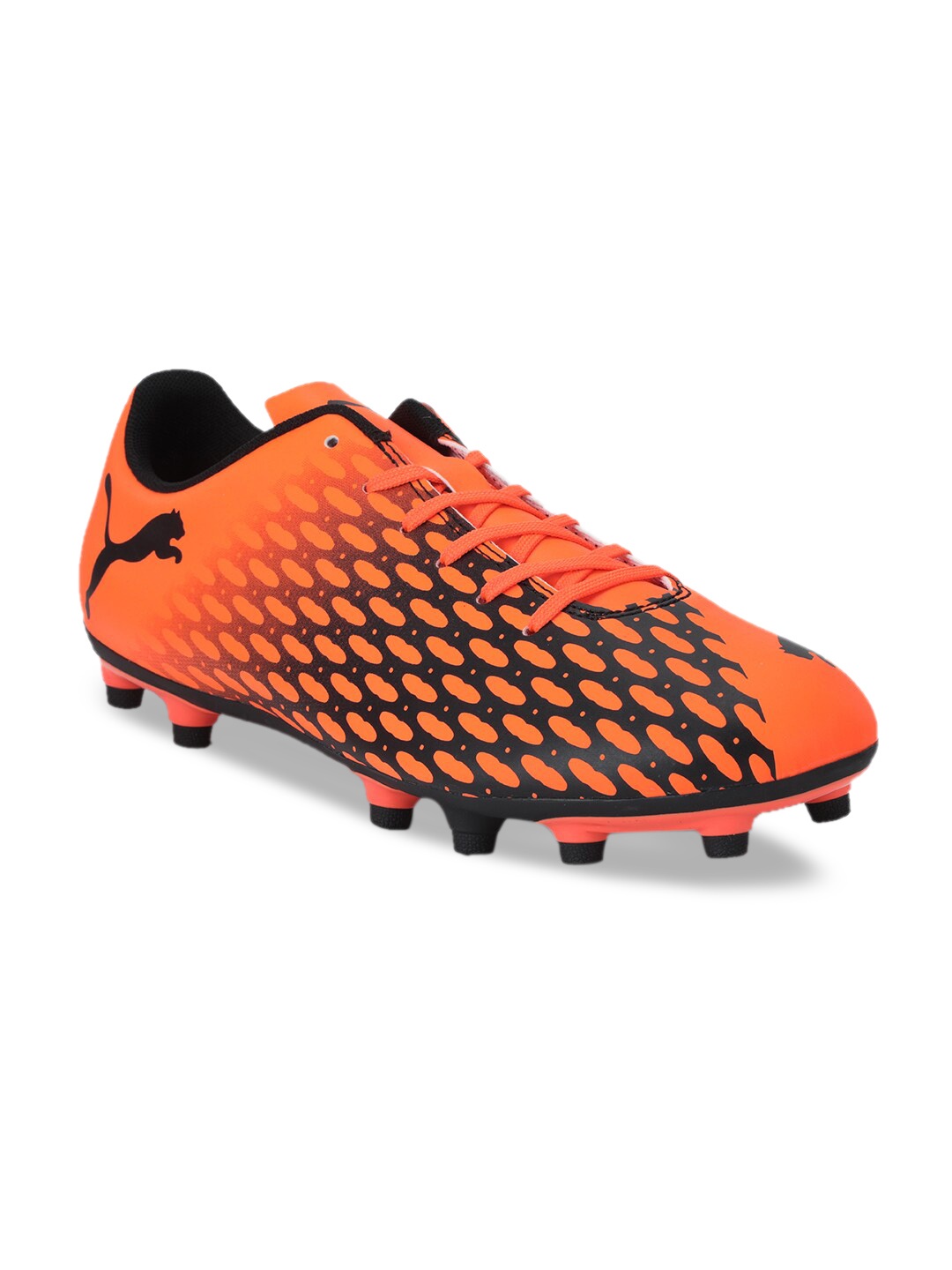 Puma Men Orange & Black Spirit III FG Football Shoes