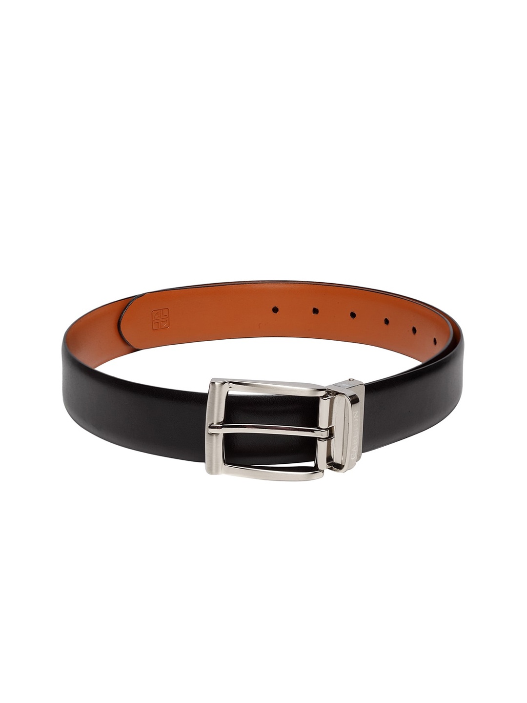Carlton London Men Black Solid Belt