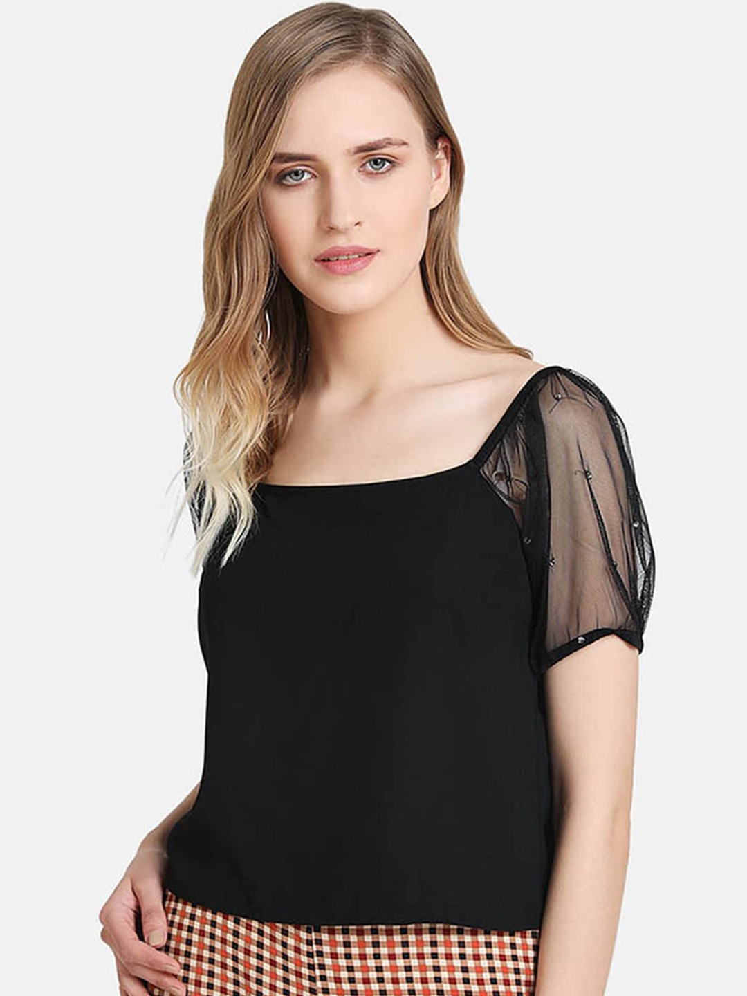 Kazo Women Black Solid Top