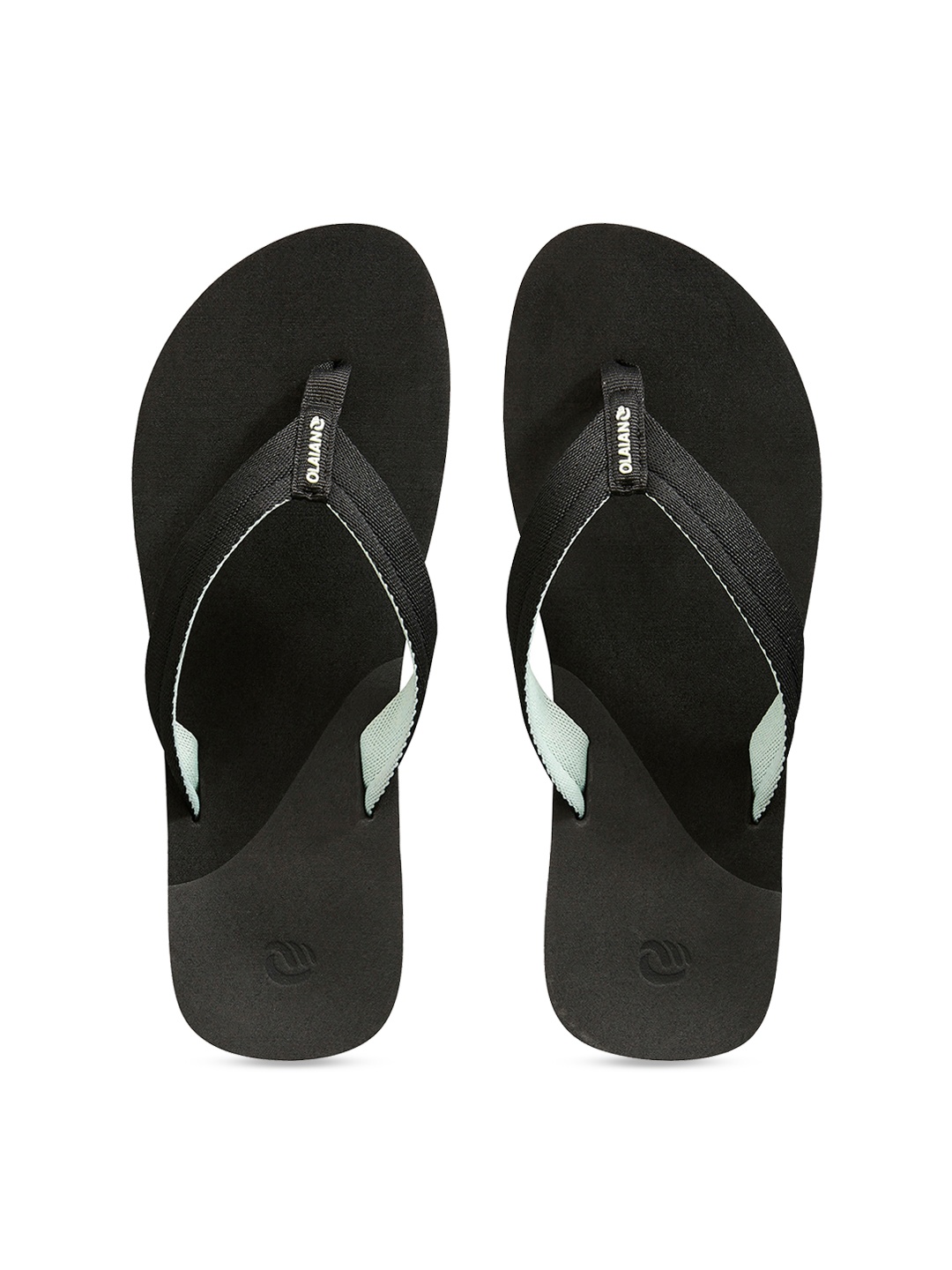 OLAIAN By Decathlon Unisex Black Solid Thong Flip-Flops