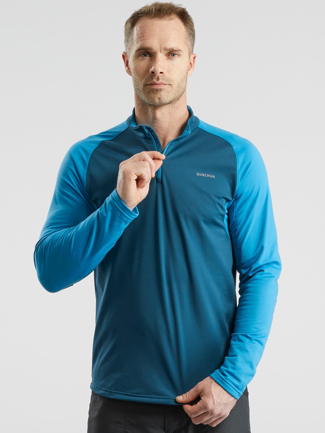 Quechua By Decathlon Men Full Sleeve Warm Snow Hiking & Trekking T-Shirt, Turquoise blue
Quechua By Decathlon Men Full Sleeve Warm Snow Hiking & Trekking T-Shirt, Turquoise blue