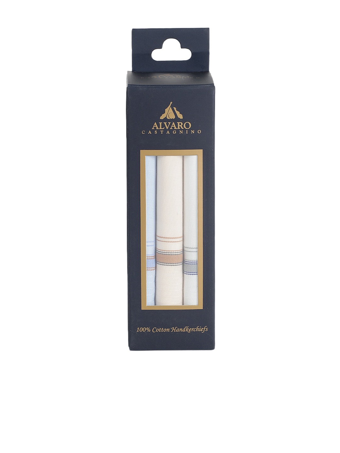 Alvaro Castagnino Men Pack Of 3 Off-White & Cream-Coloured Solid Handkerchief Accessory Gift Set
Alvaro Castagnino Men Pack Of 3 Off-White & Cream-Coloured Solid Handkerchief Accessory Gift Set