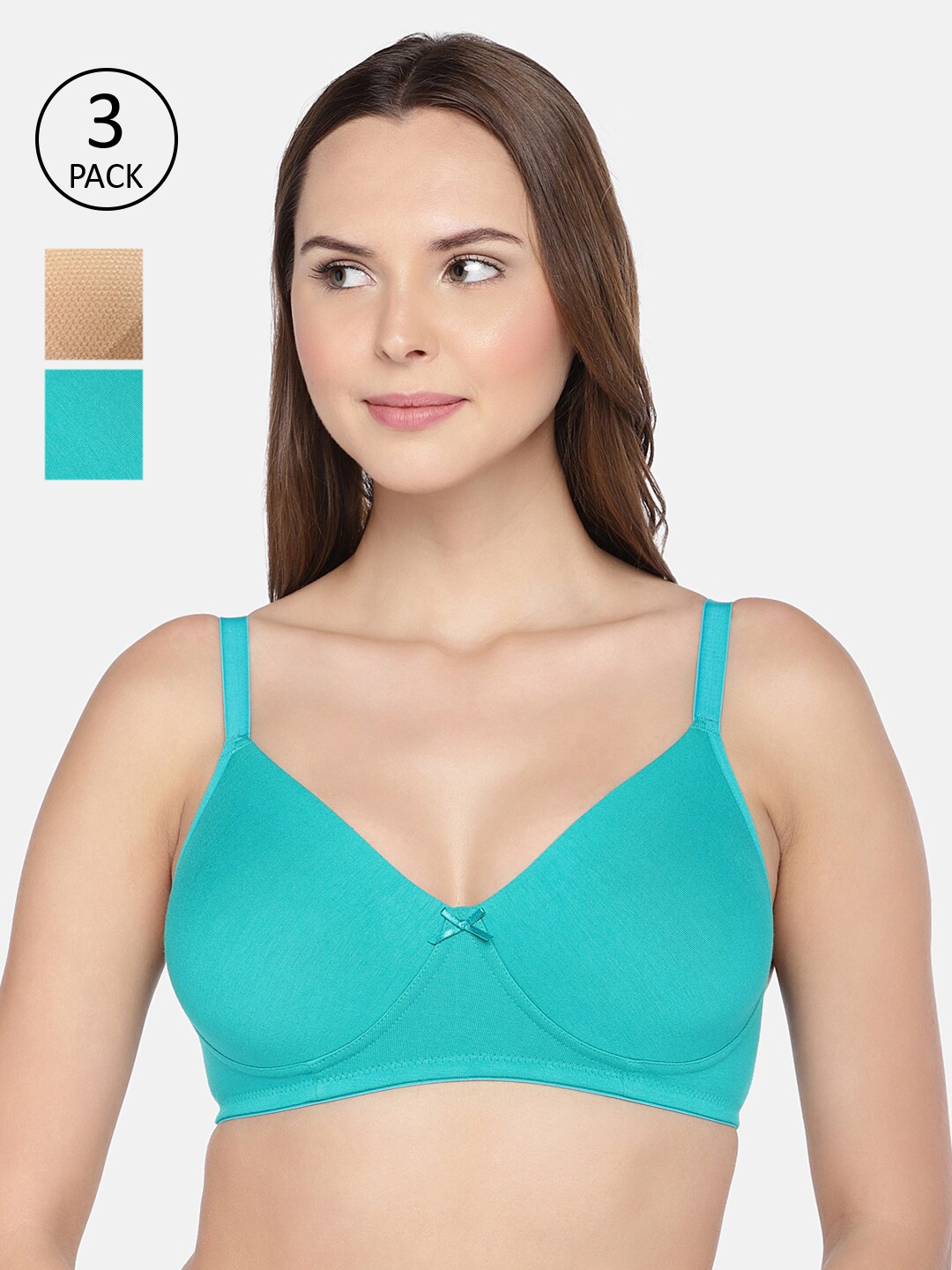 Inner Sense Pack of 3 Organic Cotton Antimicrobial Seamless Everyday Sustainable Bra ISB084, Green
Inner Sense Pack of 3 Organic Cotton Antimicrobial Seamless Everyday Sustainable Bra ISB084, Green