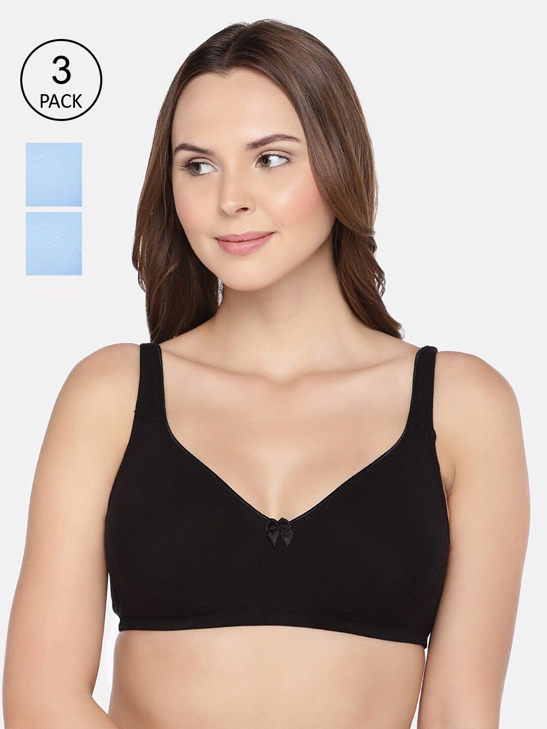 Inner Sense Pack of 3 Organic Cotton Antimicrobial Seamless Side Support Bra ISB057, Black
Inner Sense Pack of 3 Organic Cotton Antimicrobial Seamless Side Support Bra ISB057, Black