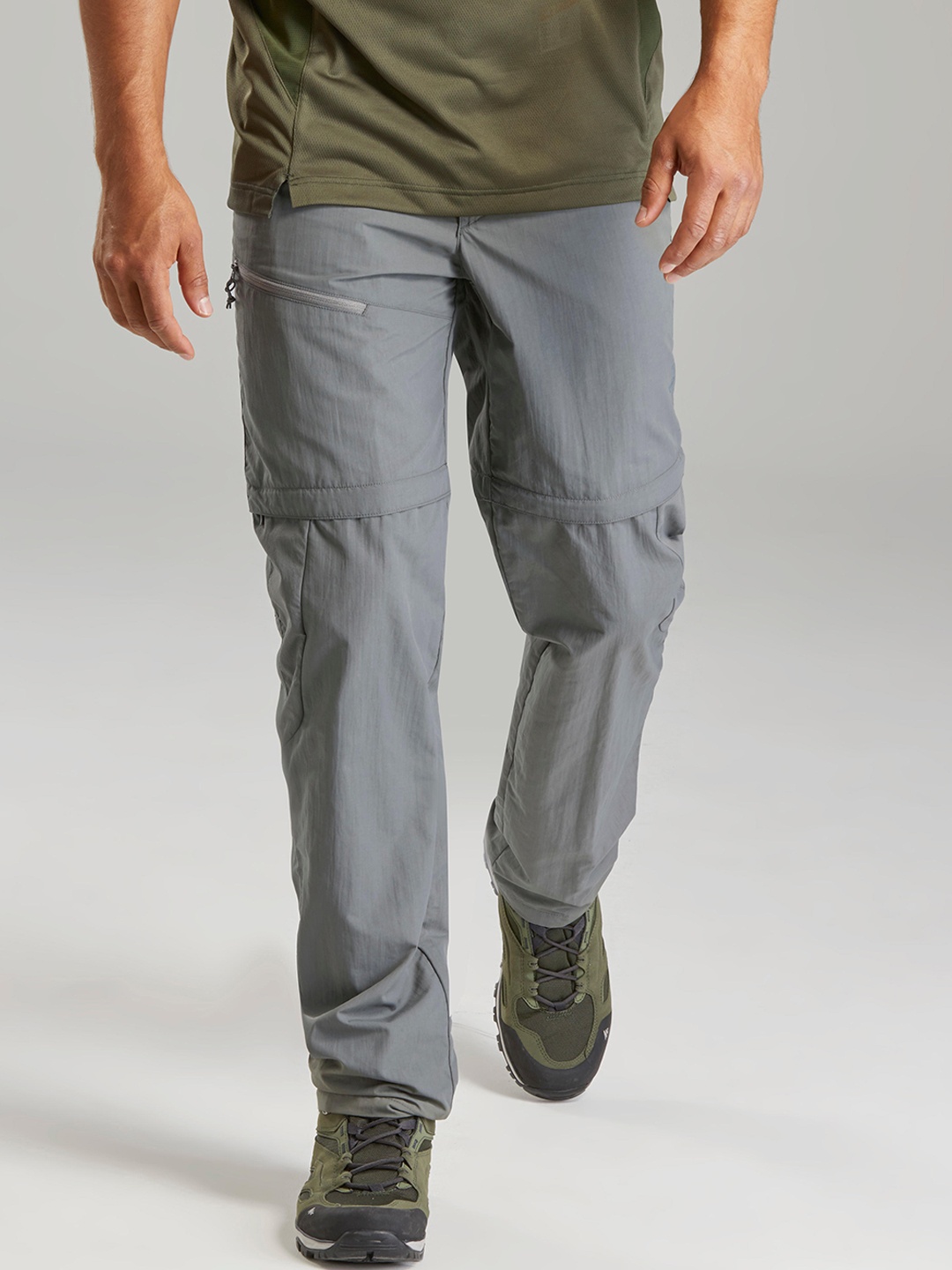 Quechua By Decathlon Men Grey Convertible and Quick dry Hiking and Trekking Trousers
Quechua By Decathlon Men Grey Convertible and Quick dry Hiking and Trekking Trousers
