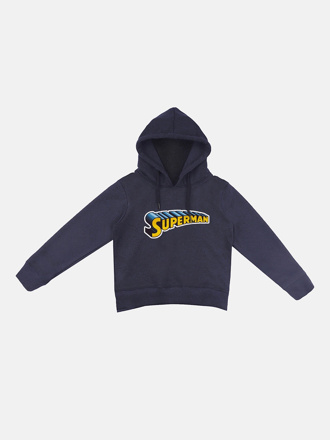 YK Justice League Boys Navy Superman Printed Hooded Sweatshirt With Attached Face Cover, Navy blue
YK Justice League Boys Navy Superman Printed Hooded Sweatshirt With Attached Face Cover, Navy blue