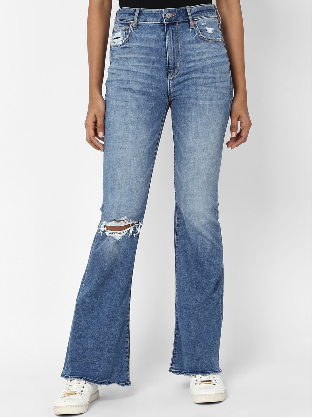 AMERICAN EAGLE OUTFITTERS Women Blue Slim Fit Mid-Rise Mildly Distressed Stretchable Jeans
AMERICAN EAGLE OUTFITTERS Women Blue Slim Fit Mid-Rise Mildly Distressed Stretchable Jeans