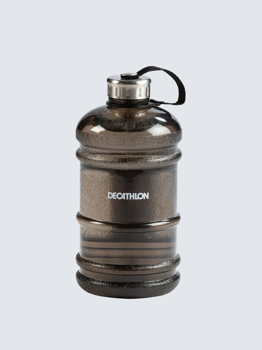 Domyos By Decathlon Black Solid Gallon Water Bottle 2.2ltr