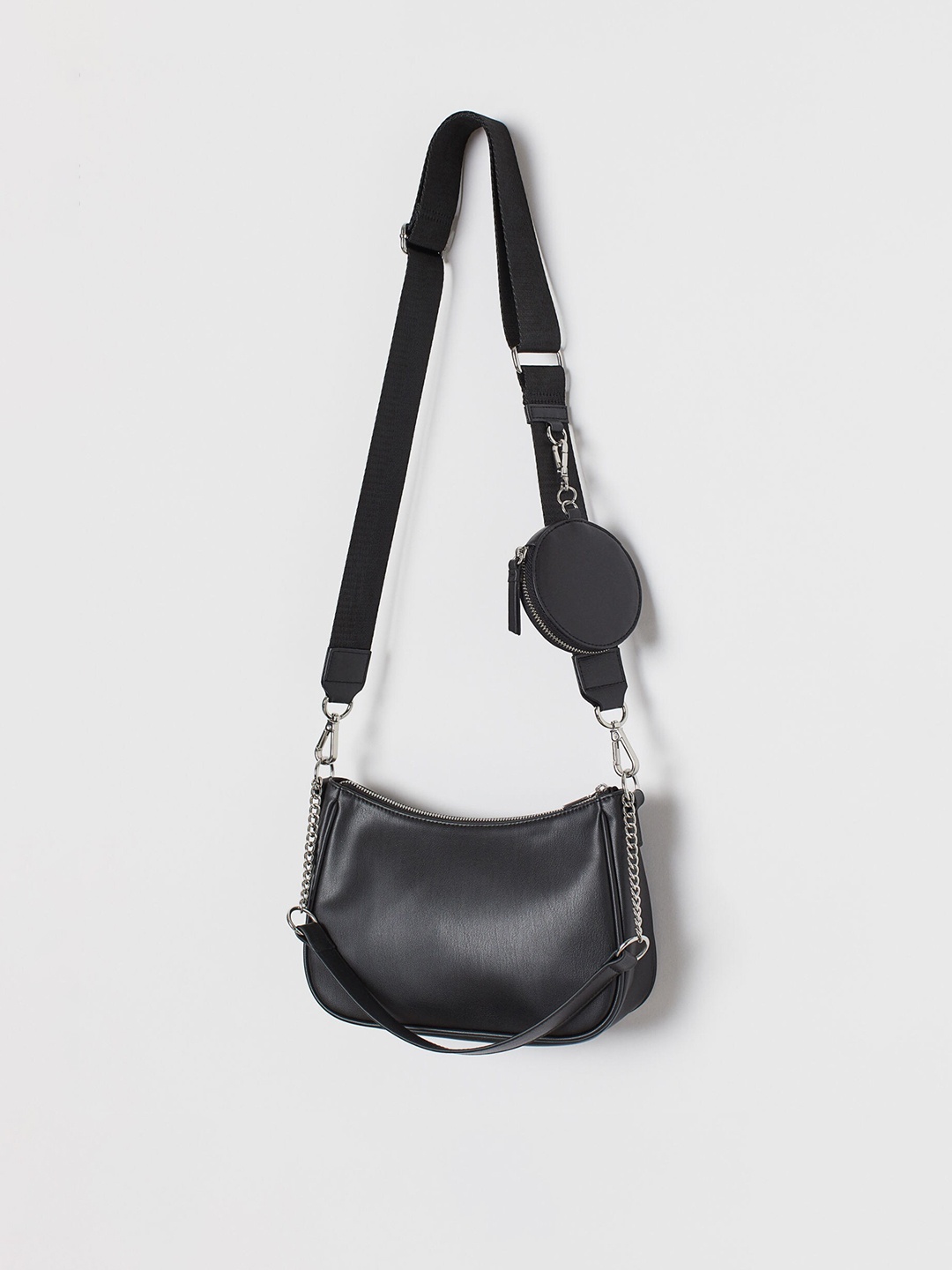 H&M Women Black Pouched Shoulder Bag