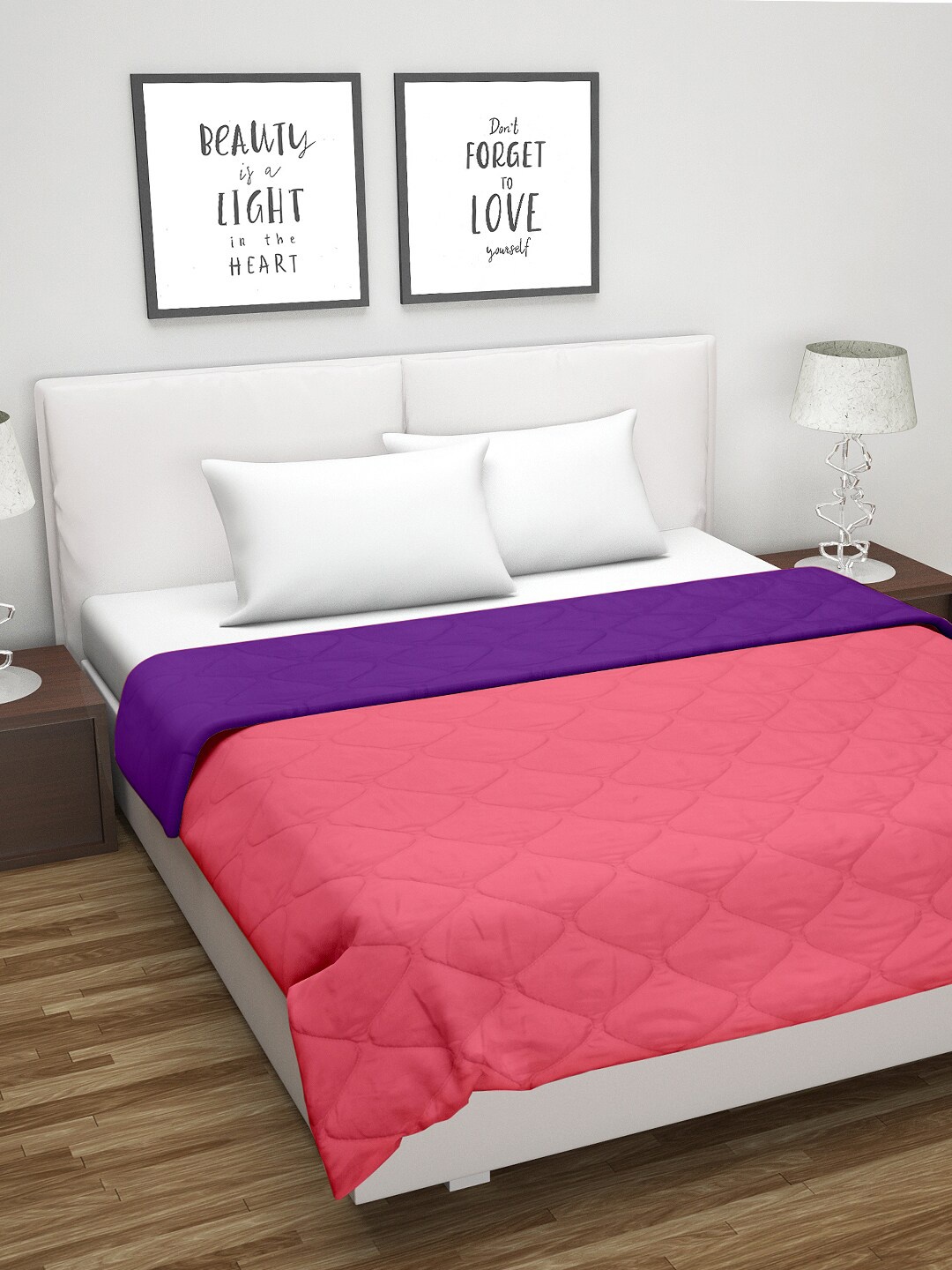 Divine Casa Purple & Pink Solid Heavy Winter 210 GSM Revresible Double Bed Comforter
Divine Casa Purple & Pink Solid Heavy Winter 210 GSM Revresible Double Bed Comforter