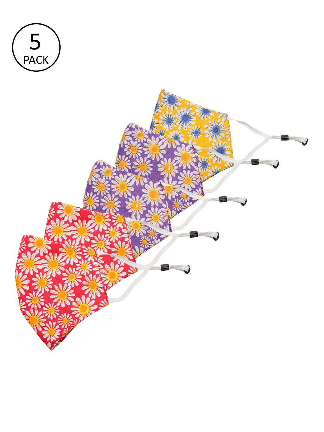 Secret Wish Unisex Kids Pack of 5 Pcs Multicoloured Reusable 3-Ply Protective Cloth Masks, Yellow
Secret Wish Unisex Kids Pack of 5 Pcs Multicoloured Reusable 3-Ply Protective Cloth Masks, Yellow