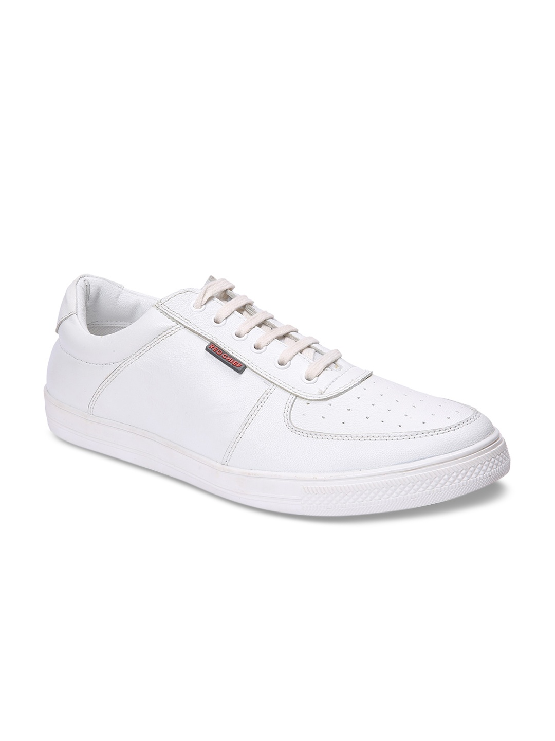 Red Chief Men White Sneakers