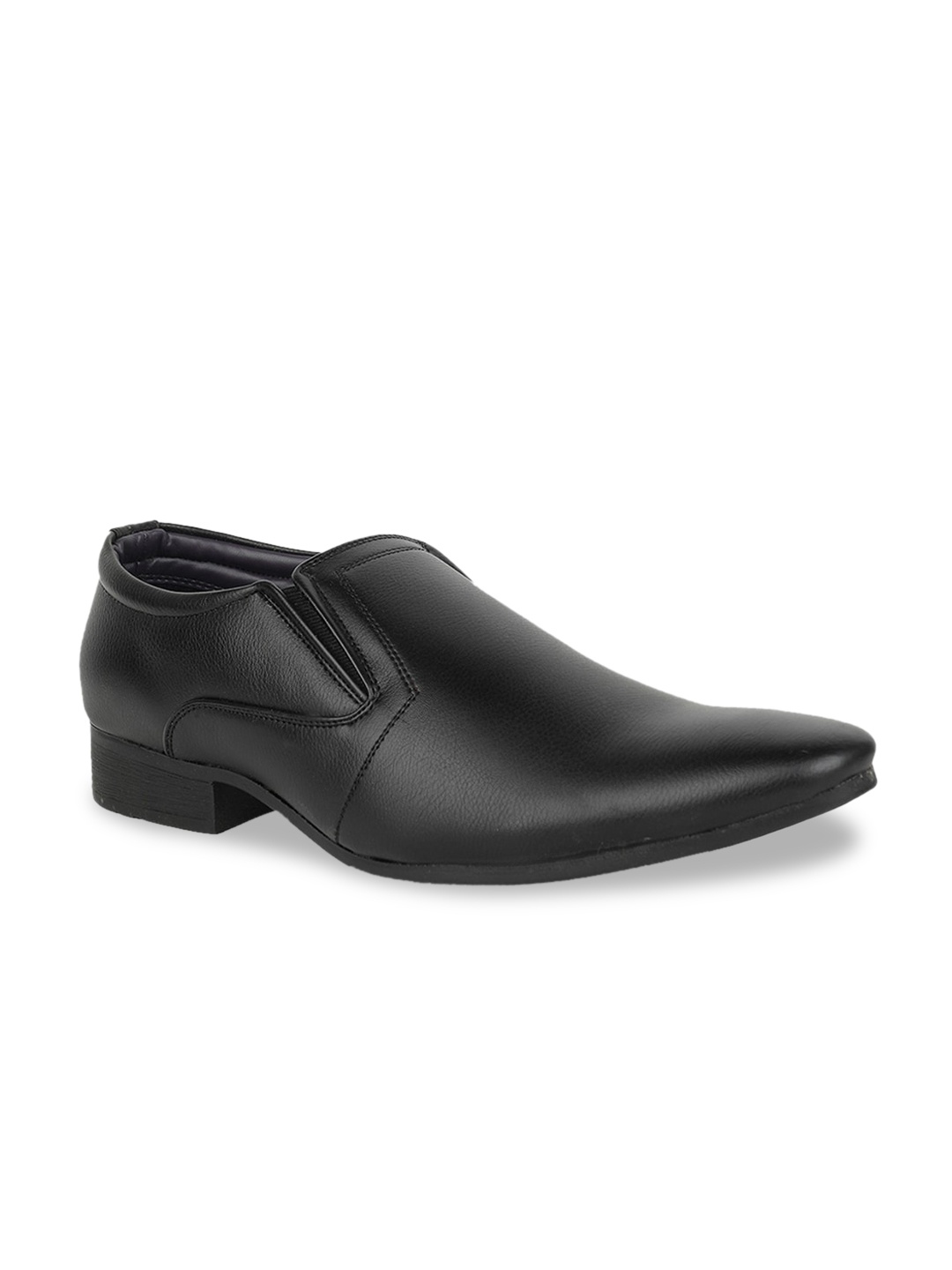 Bata Men Black Solid Formal Slip-On Shoes