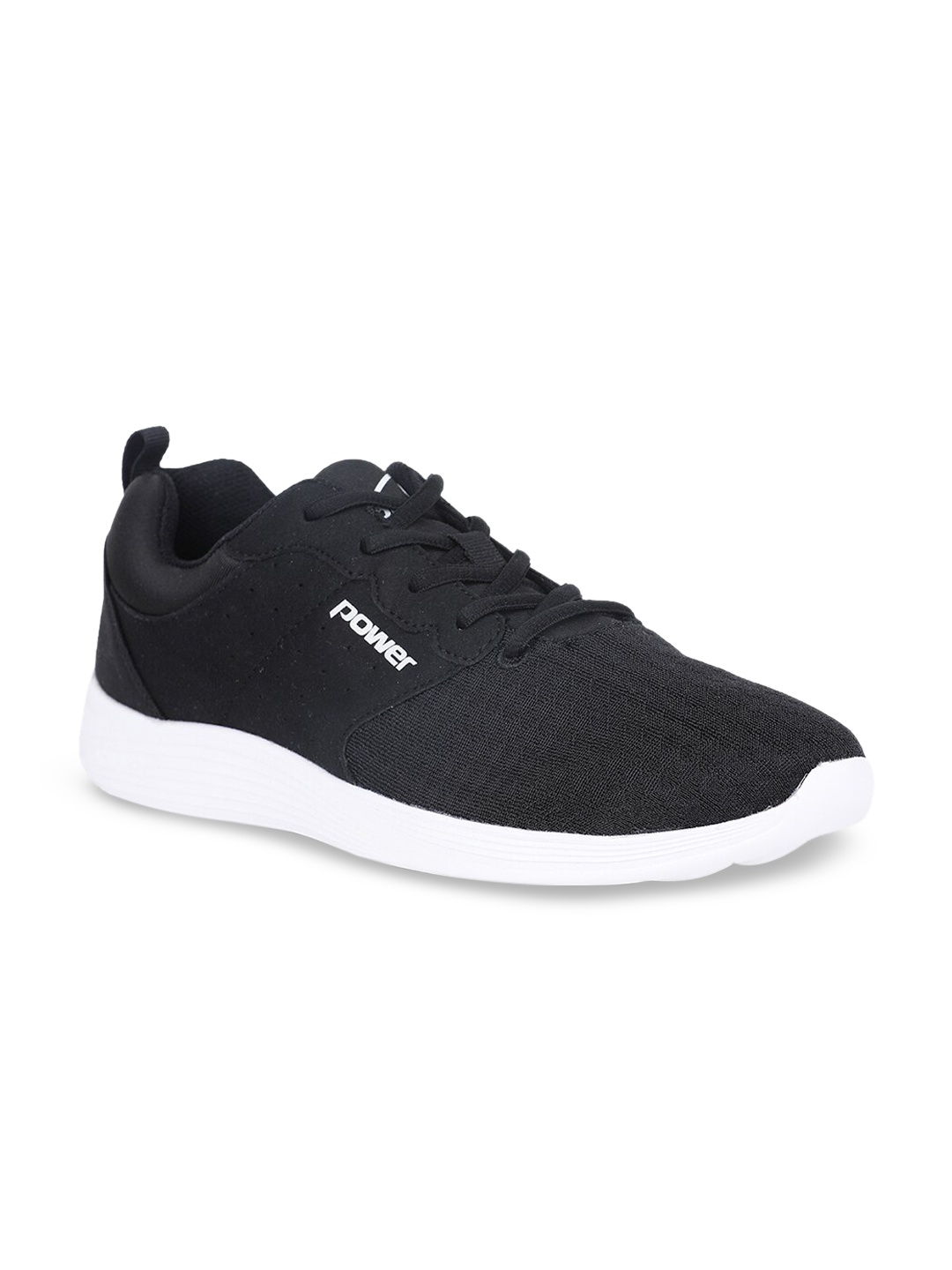 Power Men Black Solid Sneakers