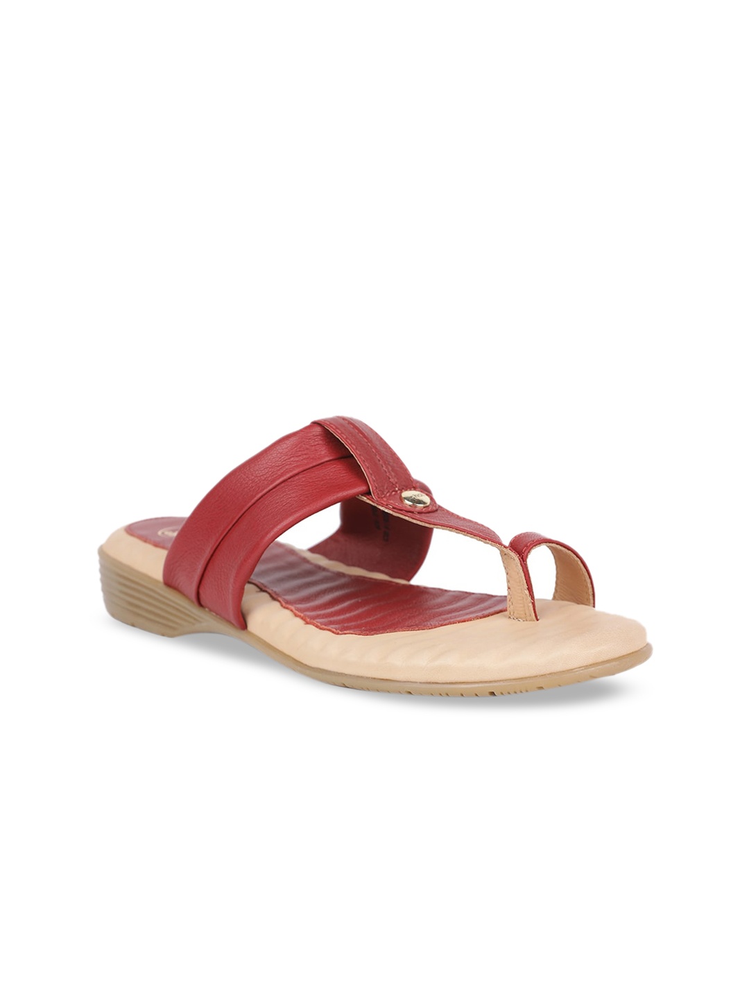 Scholl Women Red Solid Sandals