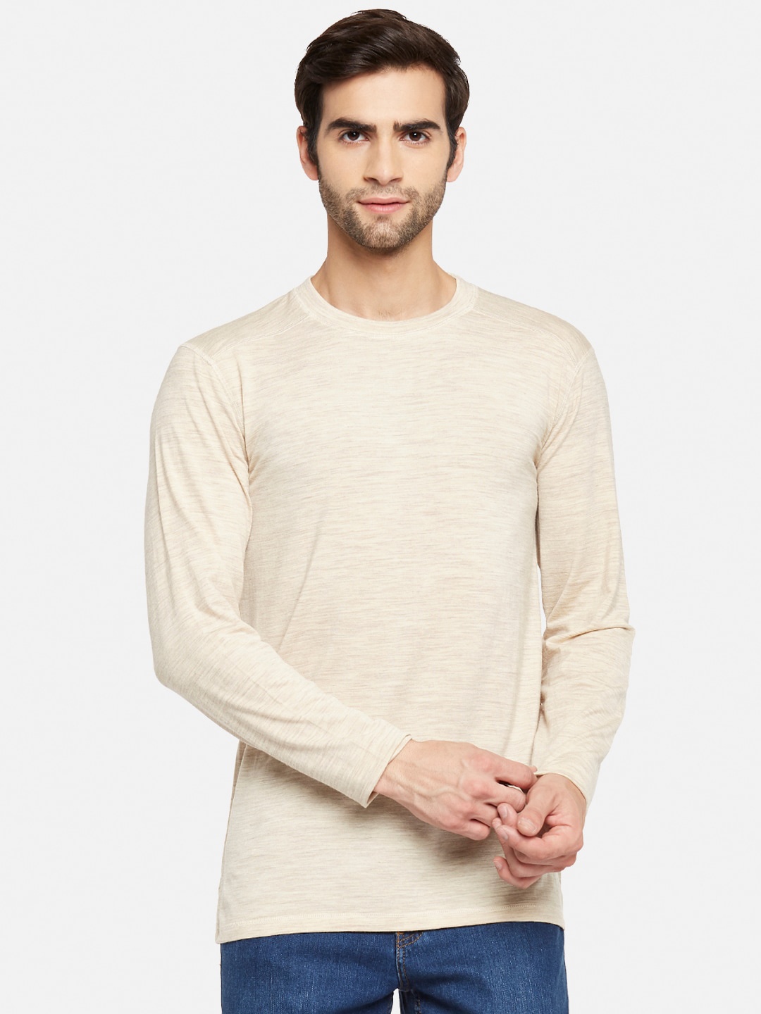 Kosha Men Plus Size Oatmeal Merino Wool & Bamboo Ski Base Full Sleeves Thermal Top, Beige
Kosha Men Plus Size Oatmeal Merino Wool & Bamboo Ski Base Full Sleeves Thermal Top, Beige
