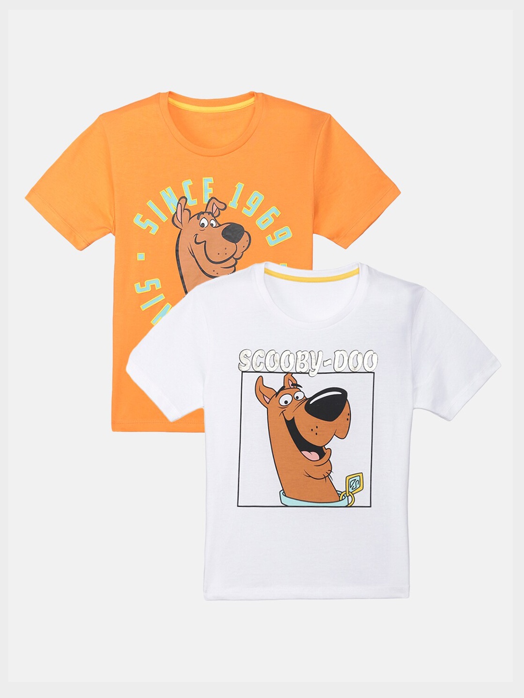 Kids Ville Boys Pack Of 2 Scooby Doo Printed Round Neck Pure Cotton T-shirts, White
Kids Ville Boys Pack Of 2 Scooby Doo Printed Round Neck Pure Cotton T-shirts, White