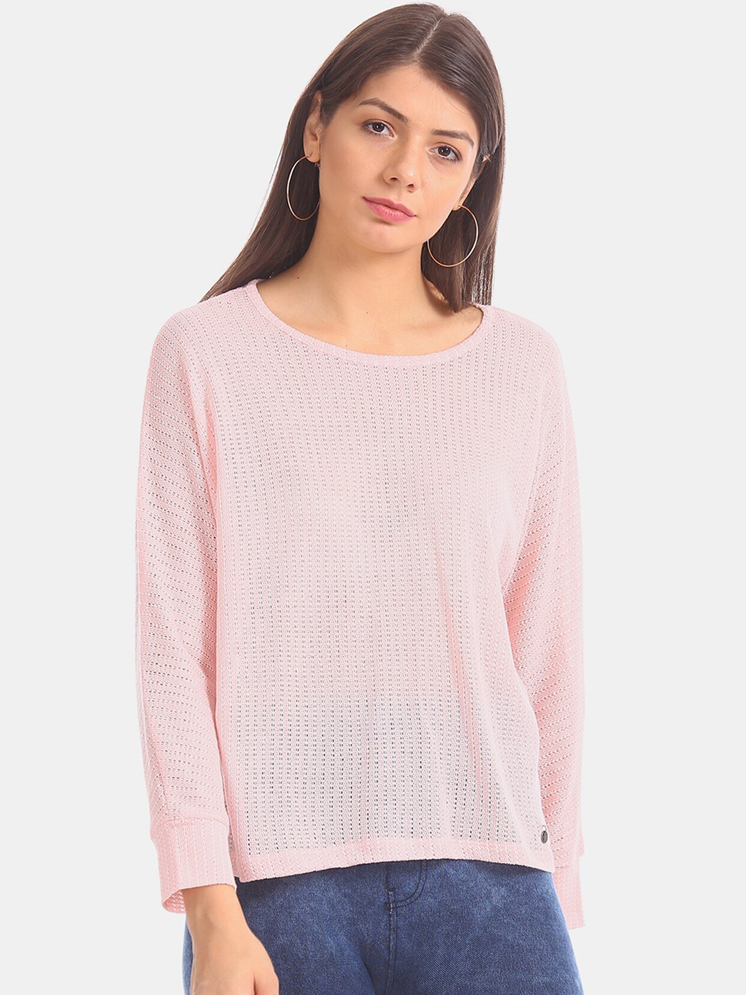 Cherokee Women Pink Solid Top