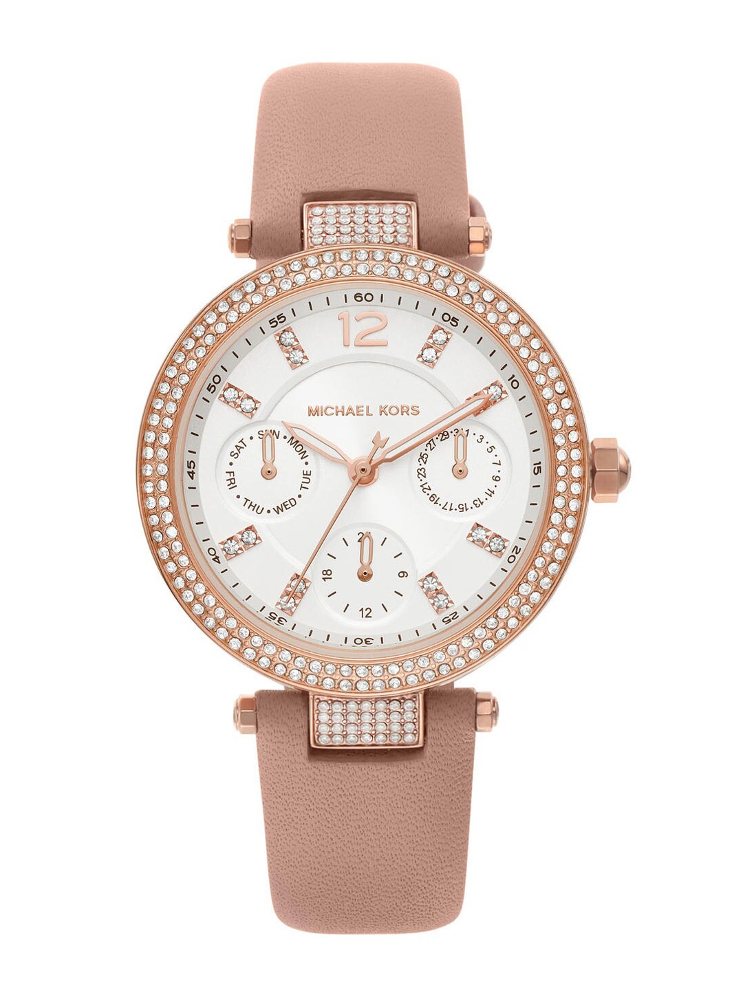 Michael Kors Women White & Pink Analogue Watch MK2914