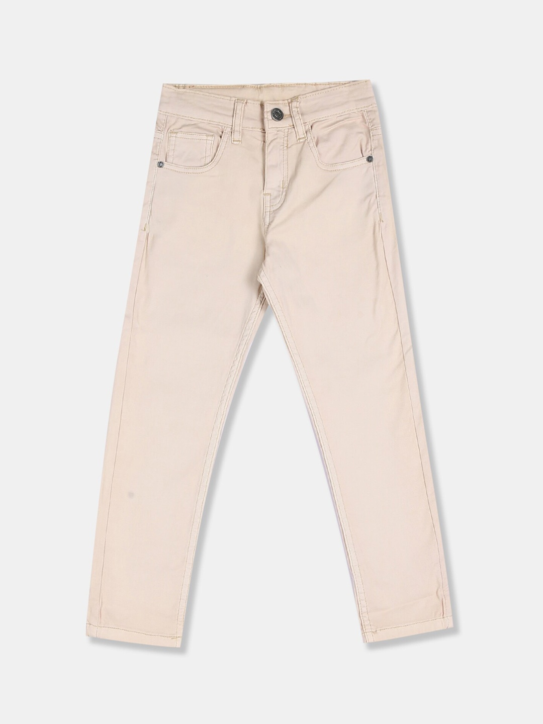 Cherokee Boys Beige Regular Fit Mid-Rise Clean Look Jeans