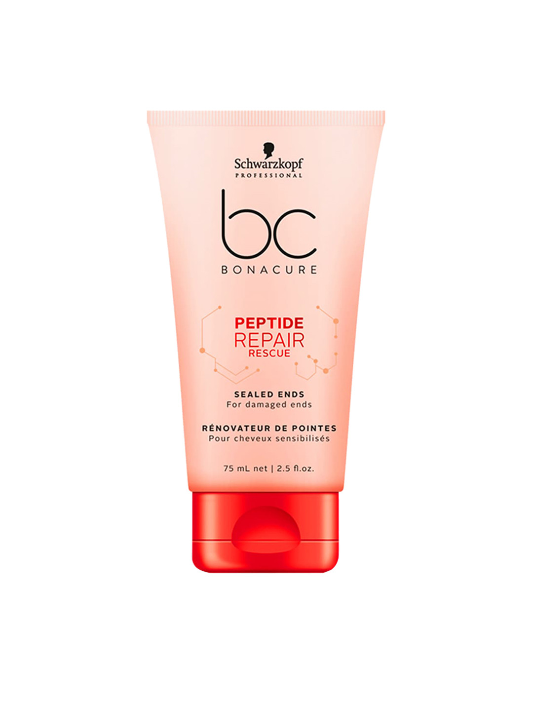 Schwarzkopf PROFESSIONAL Bonacure Peptide Repair Rescue Sealed Ends Hair Serum 75ml, Red
Schwarzkopf PROFESSIONAL Bonacure Peptide Repair Rescue Sealed Ends Hair Serum 75ml, Red