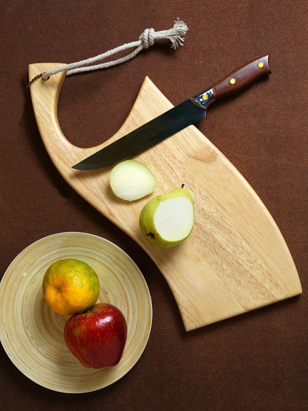 Safal Beige Pure Natural Wooden Contemporary Chopping Board