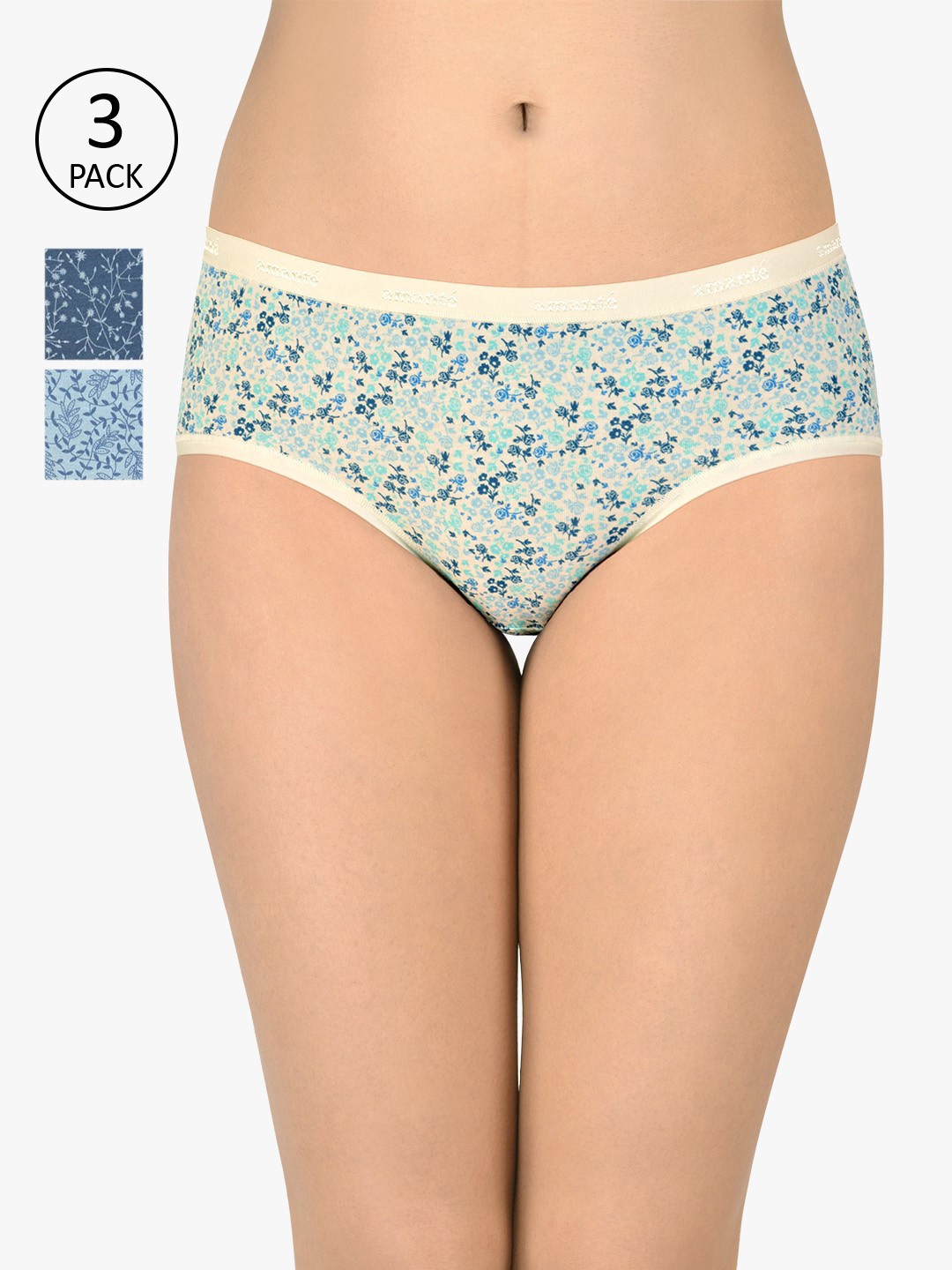 Amante Women Pack of 3 Assorted Hipster Briefs PPK43101
Amante Women Pack of 3 Assorted Hipster Briefs PPK43101