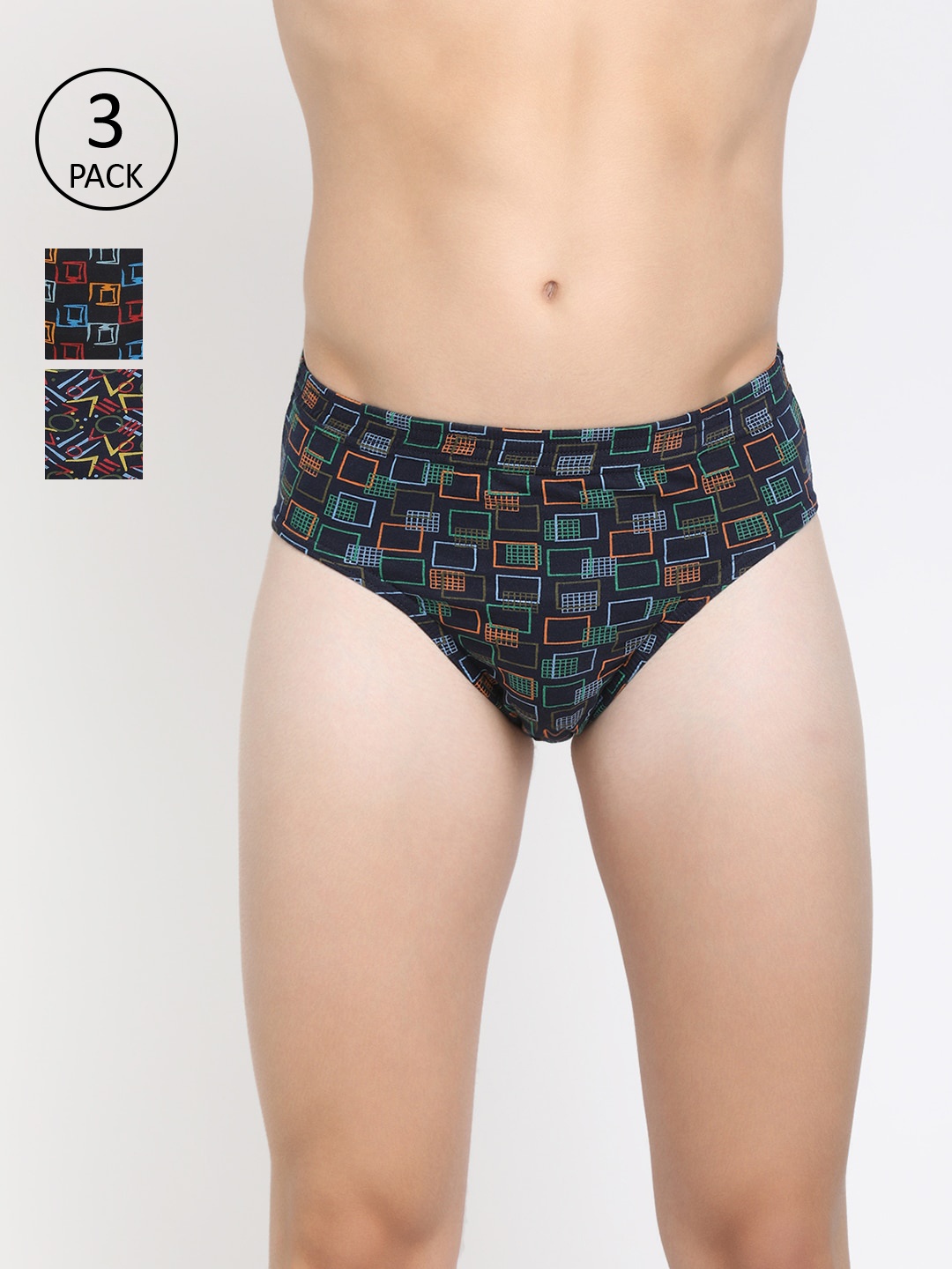 DIXCY SCOTT Men Pack of 3 Assorted Basic Briefs PR119616