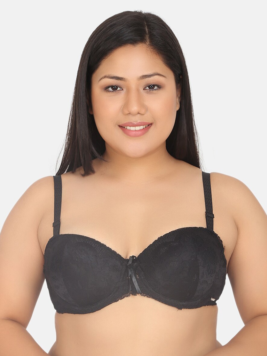 Curvy Love Plus Size Women Black Solid Padded Medium Coverage Balconette Bra CL-18 BLACK-C20
Curvy Love Plus Size Women Black Solid Padded Medium Coverage Balconette Bra CL-18 BLACK-C20