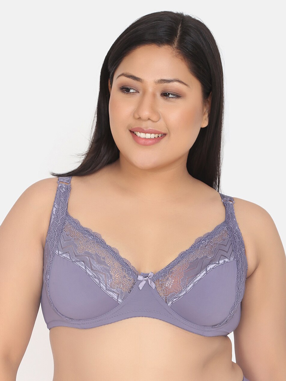 Curvy Love Women Purple Lace Plus Size Underwired Non-Padded Full Coverage Plunge Bra CL-17 PURPLE-C20
Curvy Love Women Purple Lace Plus Size Underwired Non-Padded Full Coverage Plunge Bra CL-17 PURPLE-C20