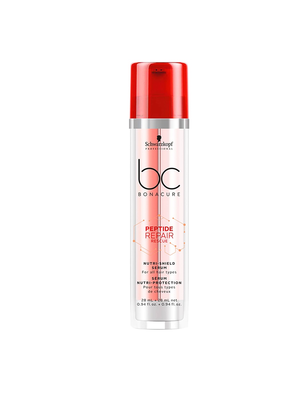 Schwarzkopf PROFESSIONAL Bonacure Peptide Repair Rescue Nutri-Shield Double Serum 28+28ml, White
Schwarzkopf PROFESSIONAL Bonacure Peptide Repair Rescue Nutri-Shield Double Serum 28+28ml, White