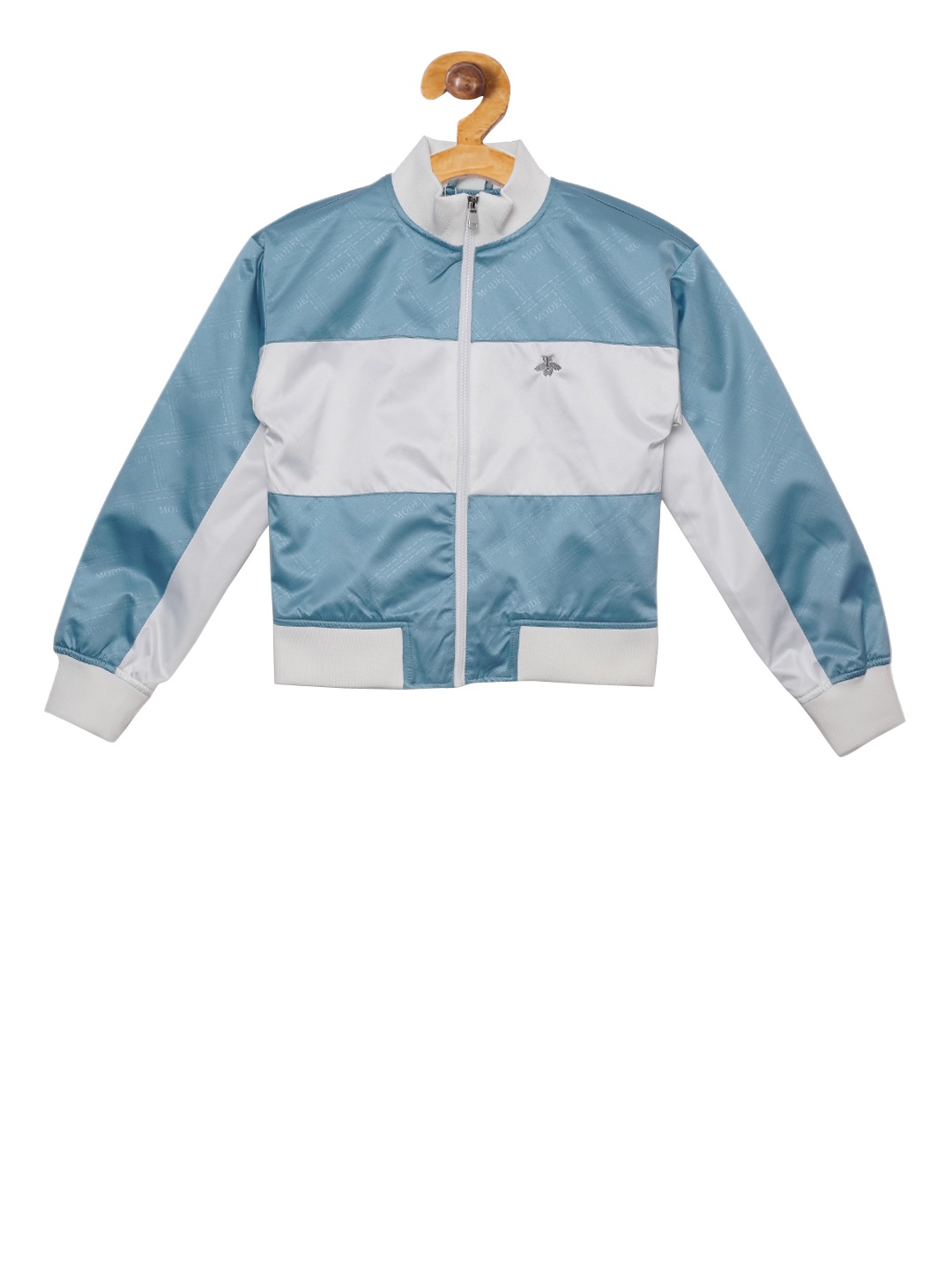 Mode by Red Tape Girls Blue Colourblocked Bomber