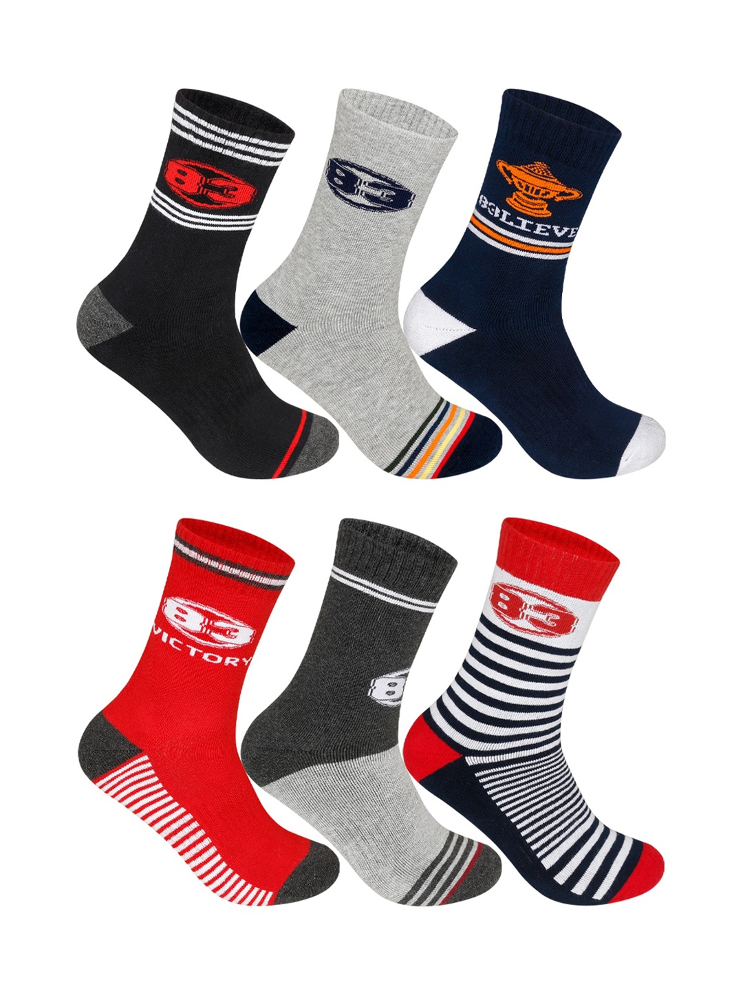 Supersox 83 Unisex Pack Of 6 Patterned Regular Terry Design Film Collection Sports Socks, Grey
Supersox 83 Unisex Pack Of 6 Patterned Regular Terry Design Film Collection Sports Socks, Grey