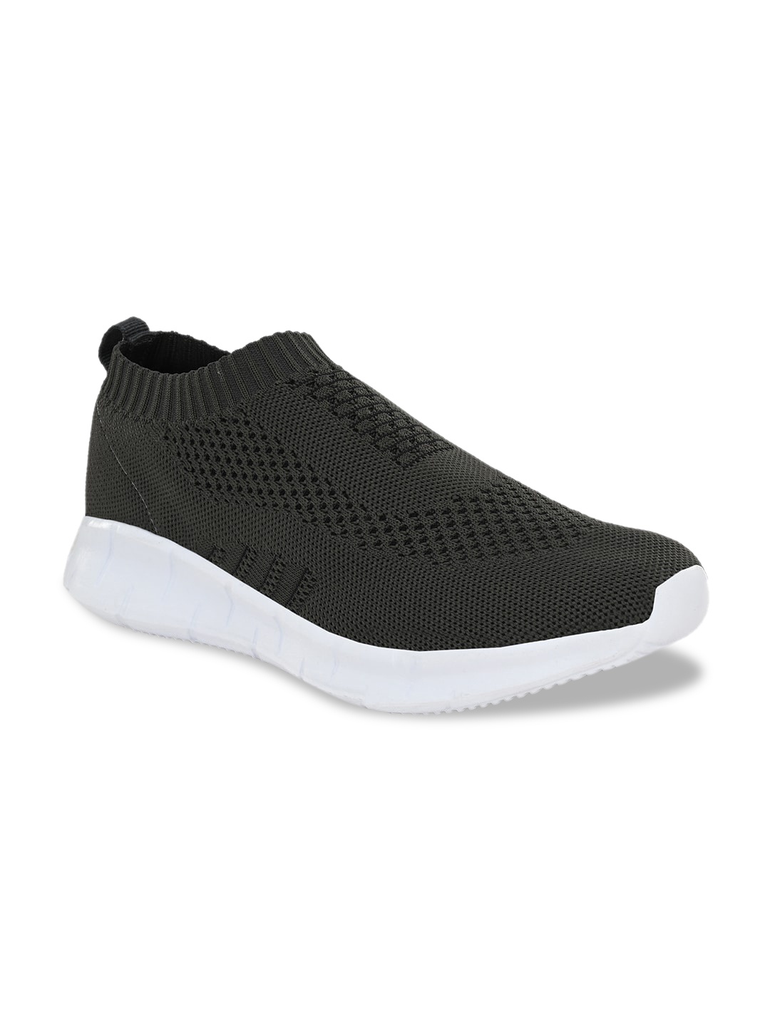 Yuuki Men Grey Mesh Mid-Top Walking Shoes