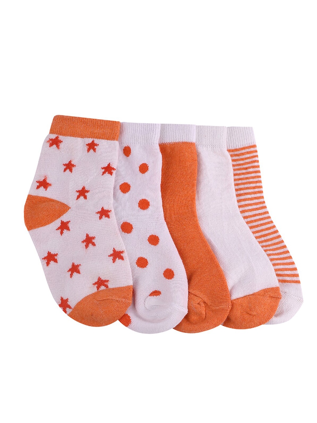 FOOTPRINT 5 Pairs Infant Kids Patterned Ankle-Length Organic Cotton Socks, Orange
FOOTPRINT 5 Pairs Infant Kids Patterned Ankle-Length Organic Cotton Socks, Orange