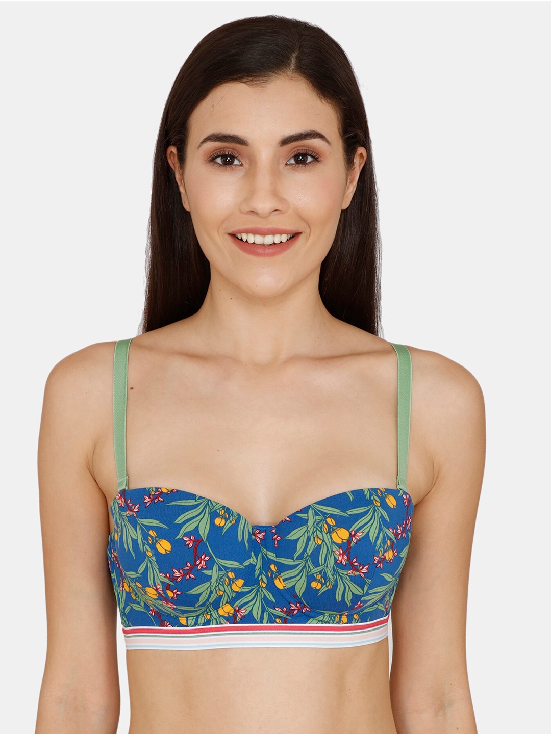 Zivame Women Blue & Green Printed Lightly-Padded Underwired T-shirt Bra ZI106GFASH0BLUE
Zivame Women Blue & Green Printed Lightly-Padded Underwired T-shirt Bra ZI106GFASH0BLUE