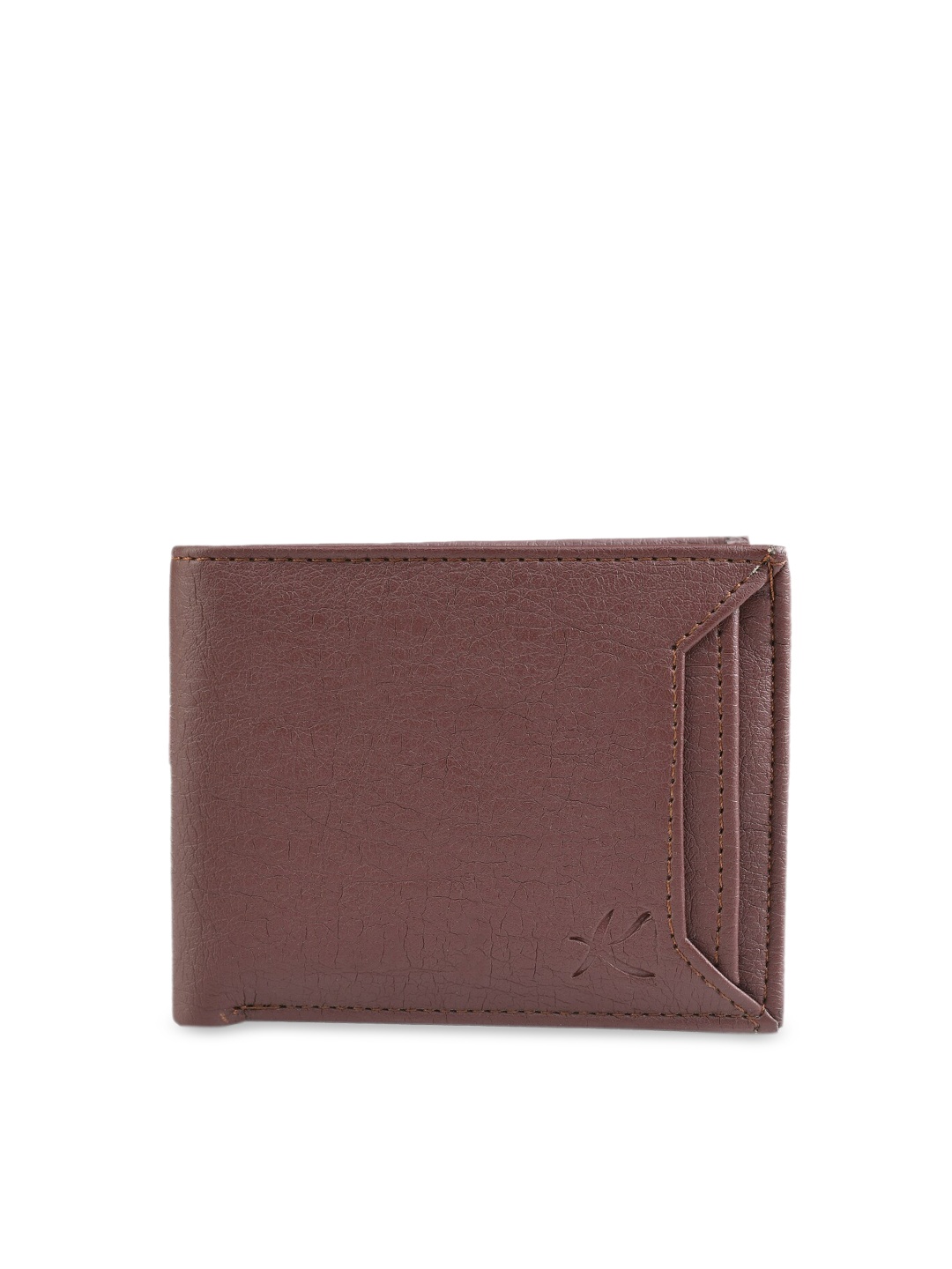 Kastner Men Brown Solid Two Fold Wallet