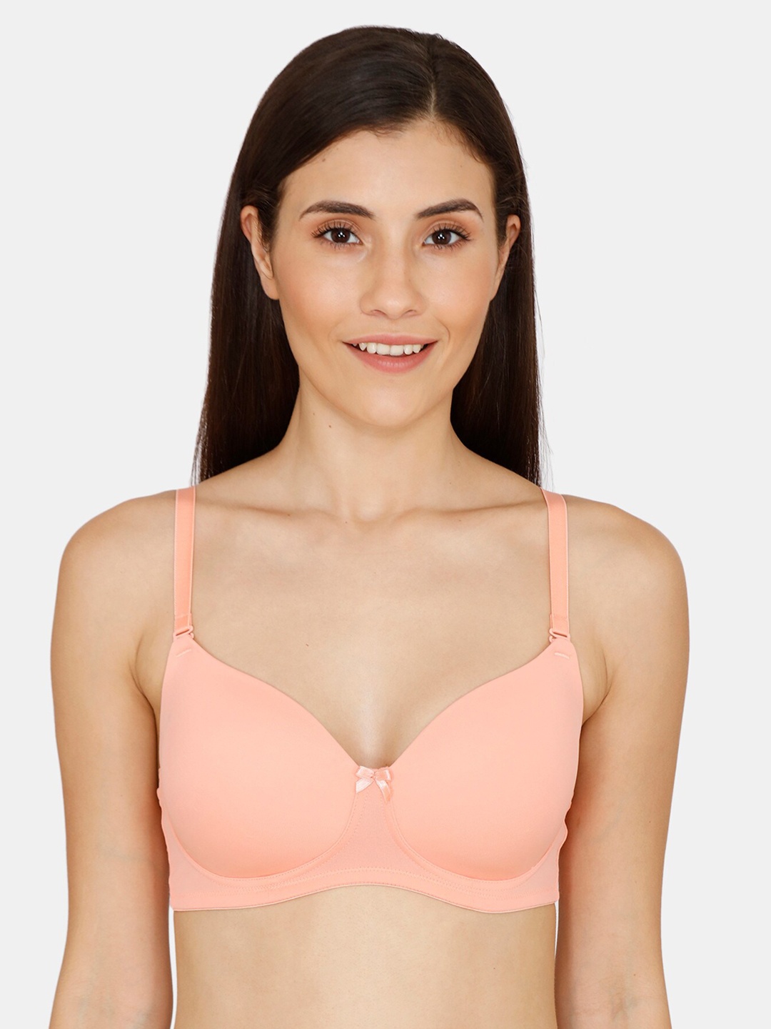 Zivame Women Peach-Coloured Solid Lightly-Padded Wireless T-shirt Bra ZI1131CORECORNG
Zivame Women Peach-Coloured Solid Lightly-Padded Wireless T-shirt Bra ZI1131CORECORNG