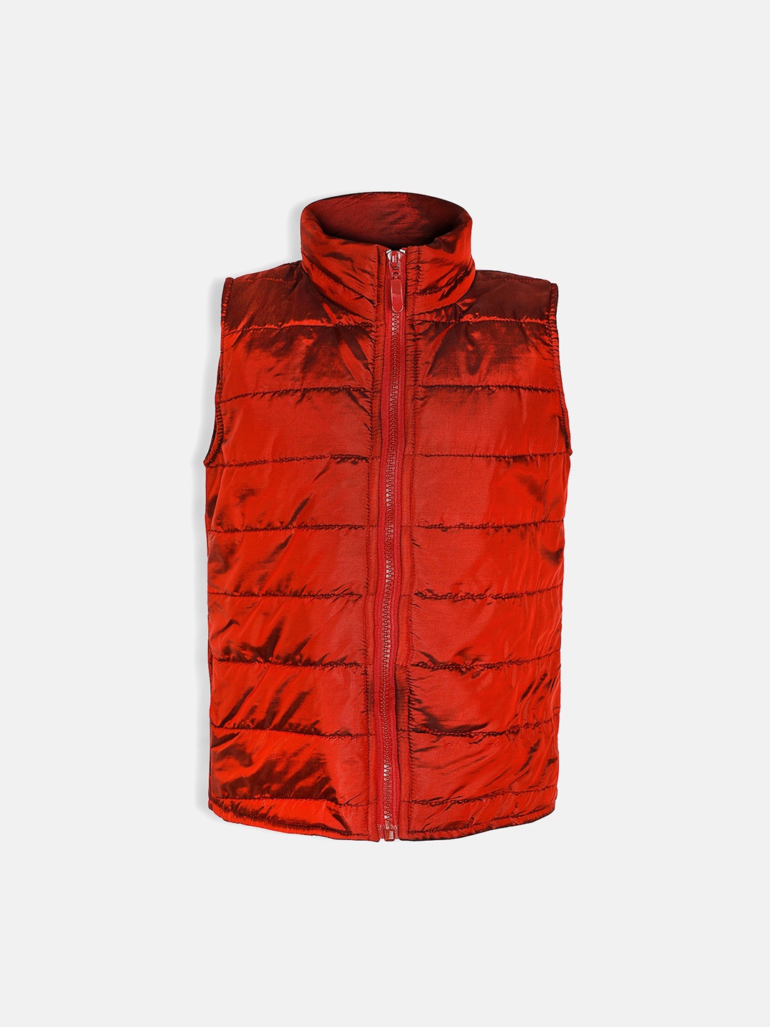 Oxolloxo Girls Maroon Solid Padded Jacket
