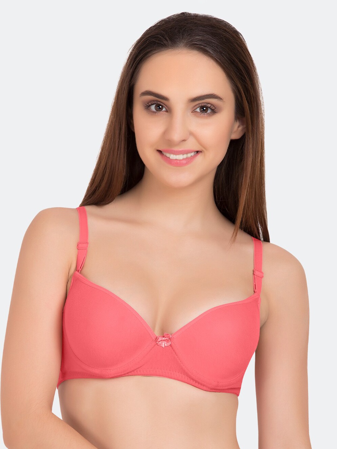 Tweens Coral Pink Solid Full Coverage Heavily-Padded Underwired T-Shirt Bra TW-91704-CRL
Tweens Coral Pink Solid Full Coverage Heavily-Padded Underwired T-Shirt Bra TW-91704-CRL