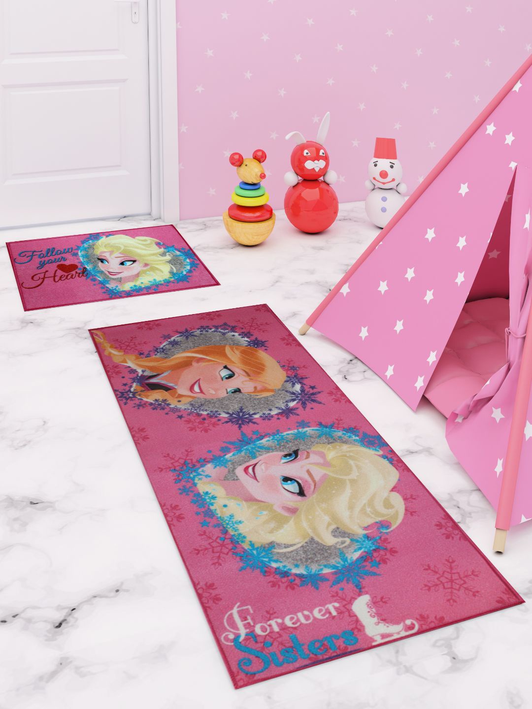 Disney Unisex Kids Pink & Blue Disney Cartoon Characters Printed Runner Carpet & Doormat Combo
Disney Unisex Kids Pink & Blue Disney Cartoon Characters Printed Runner Carpet & Doormat Combo