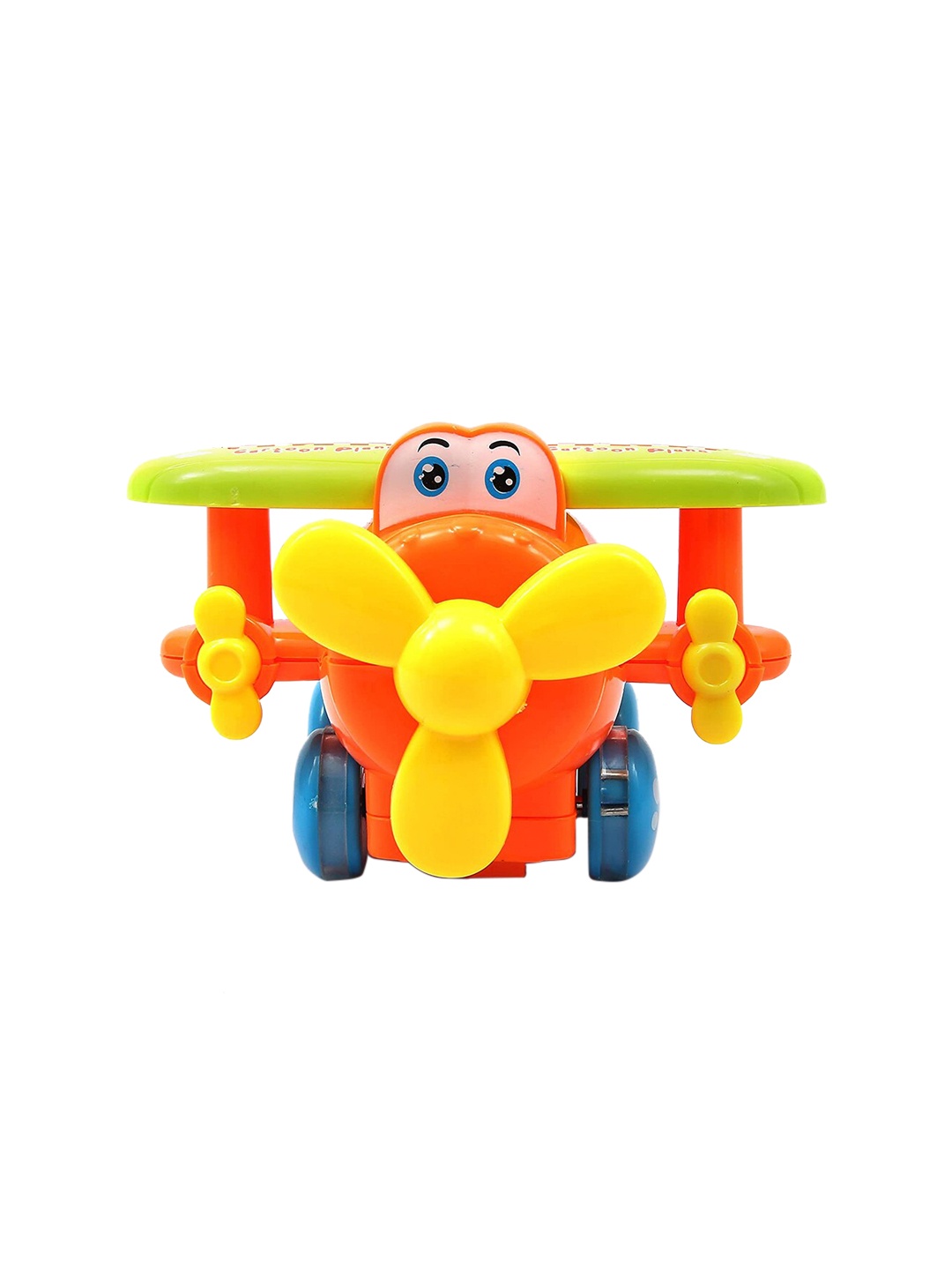 Wembley Toys Kids Friction Cars Push and go Helicopter Toys Playset, Orange