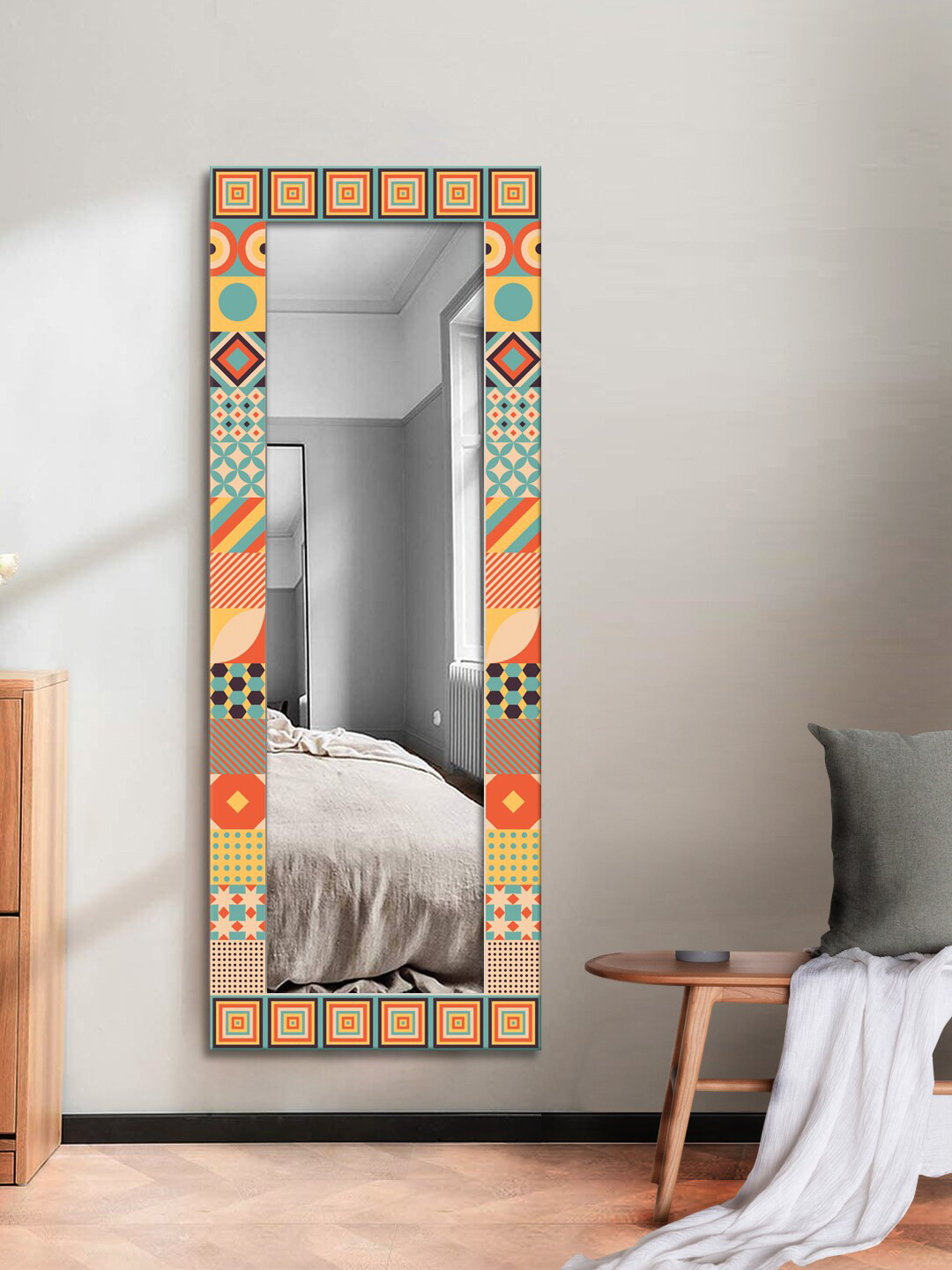 999Store Beige & Blue Printed MDF Wall Mirror
999Store Beige & Blue Printed MDF Wall Mirror