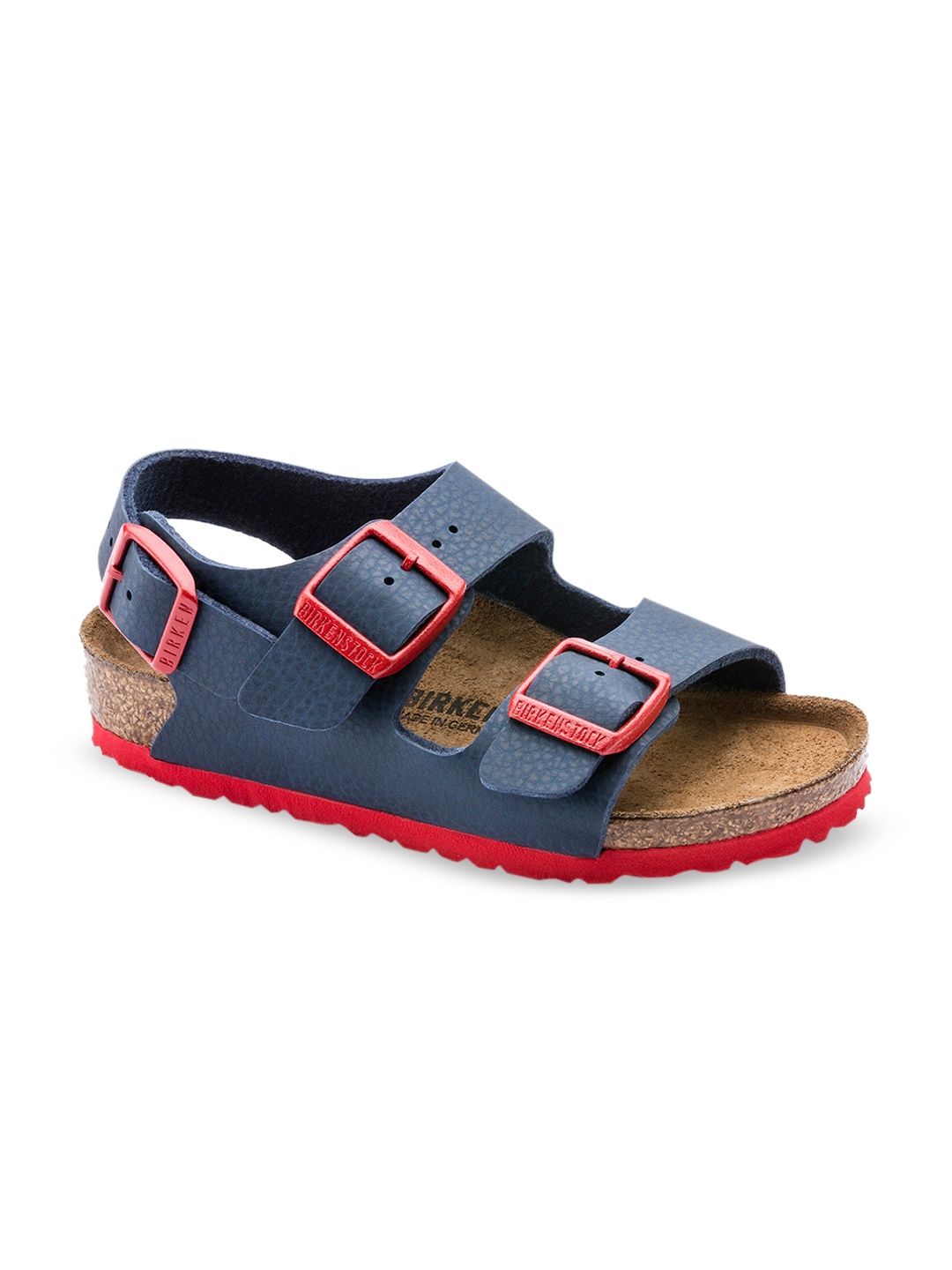 Birkenstock Milano Desert Soil Blue Red Narrow Width Birko-Flor With An Ankle Strap, Navy blue
Birkenstock Milano Desert Soil Blue Red Narrow Width Birko-Flor With An Ankle Strap, Navy blue