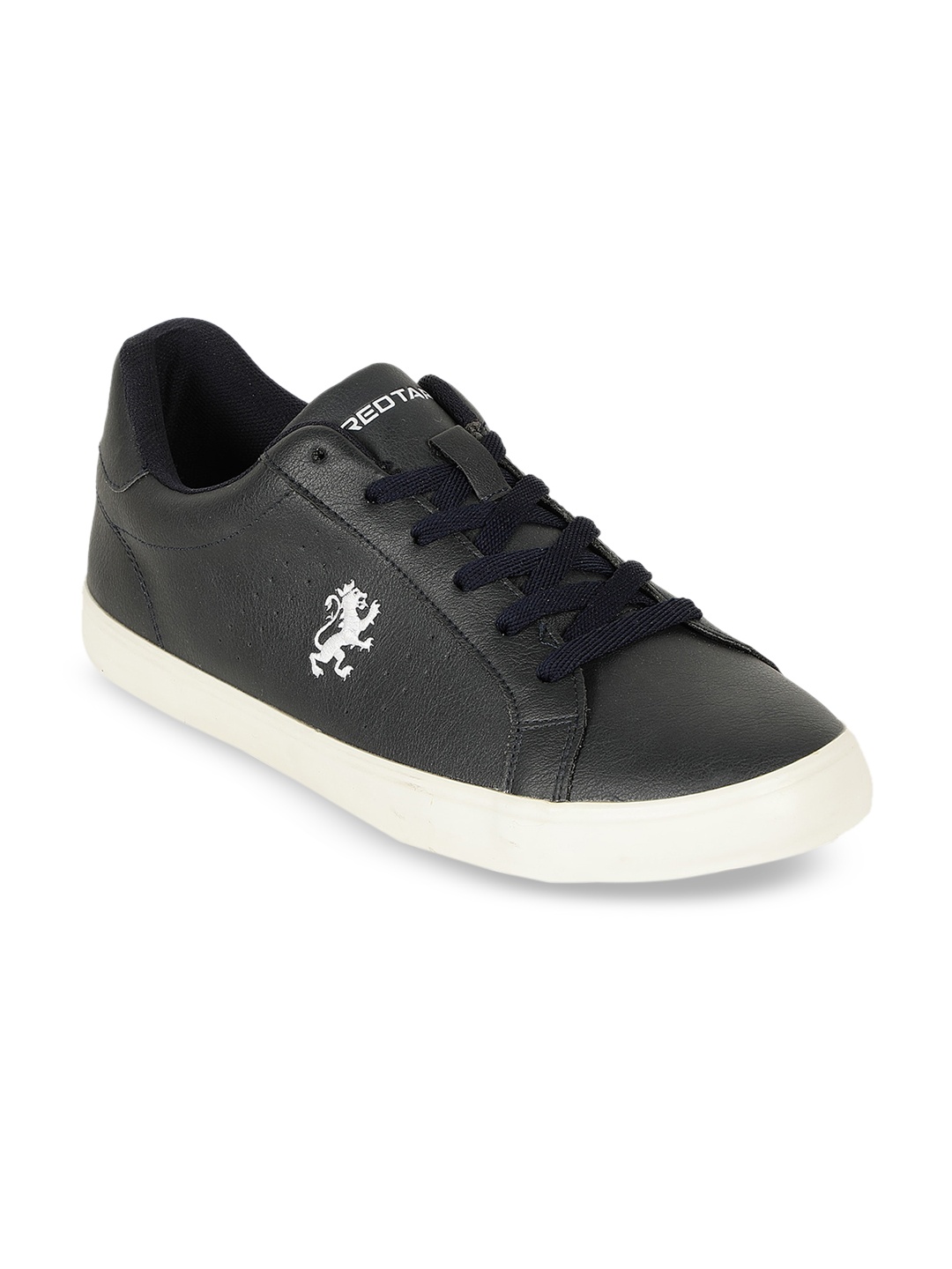 Red Tape Men Navy Blue Solid Sneakers